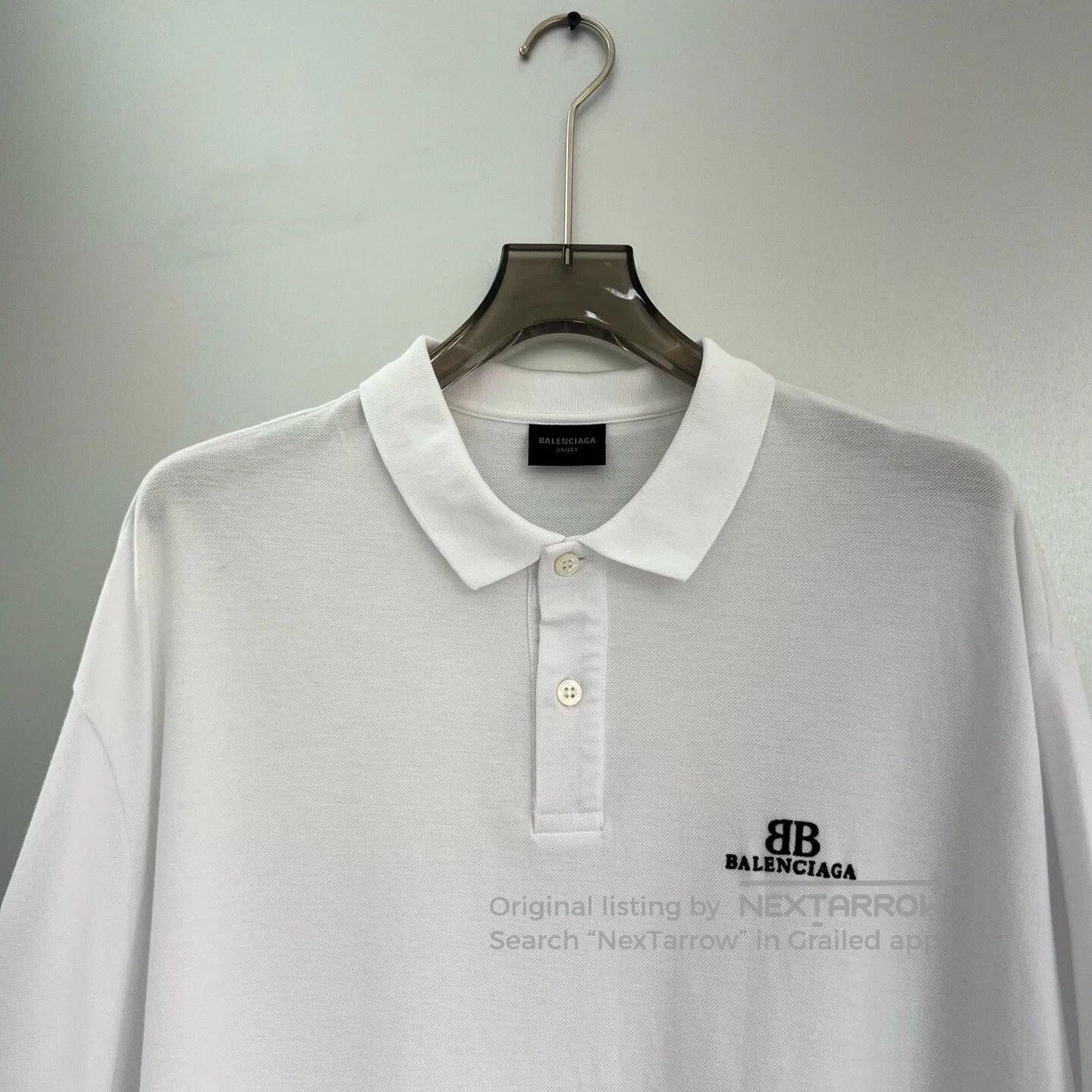 Balenciaga Balenciaga Embroidered Logo Loose Polo. Size US L / EU 52-54 / 3 - 5 Thumbnail