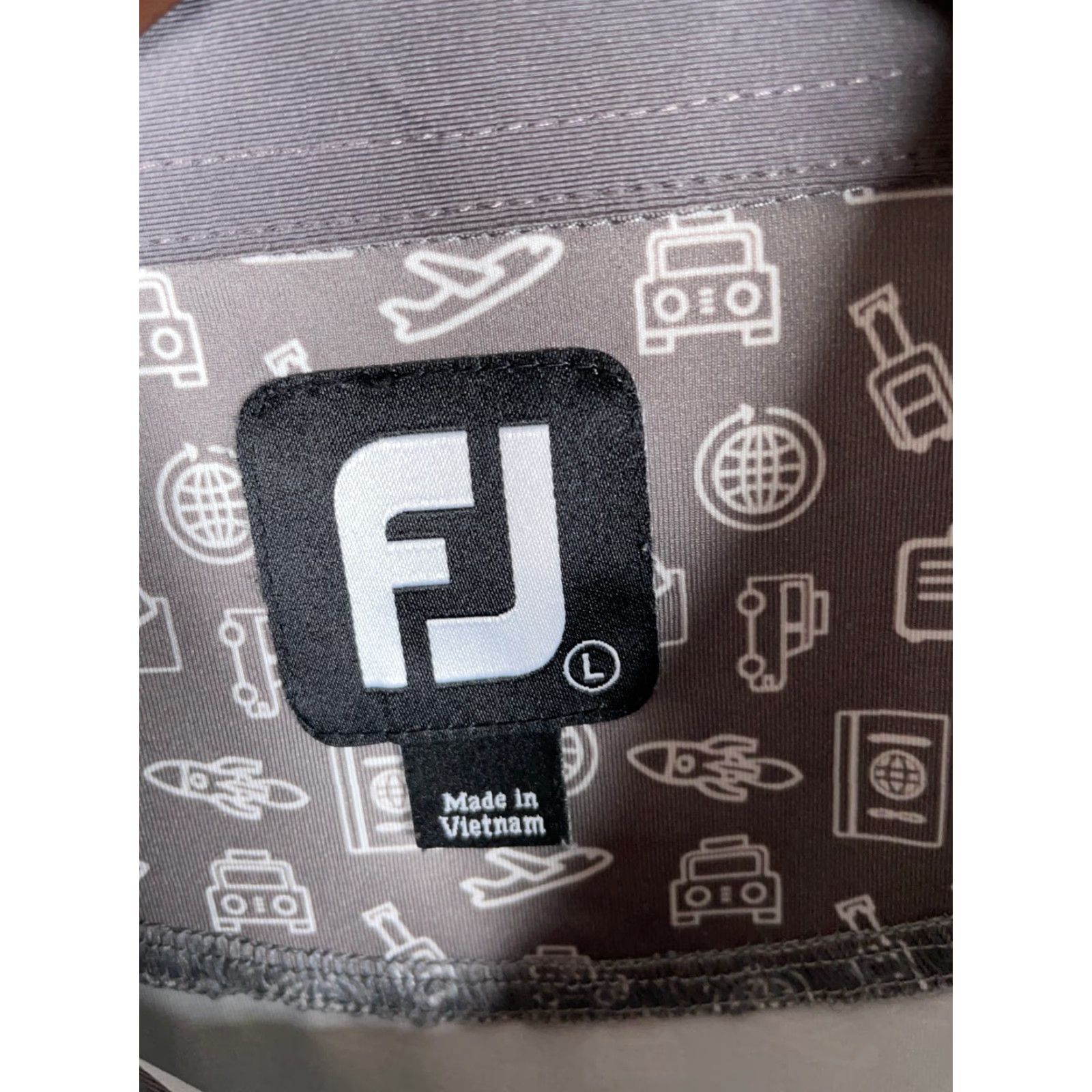 Footjoy FootJoy Polo Shirt Men Large Gray Space Ship Car Airplane Golf Stretch Size US L / EU 52-54 / 3 - 3 Thumbnail