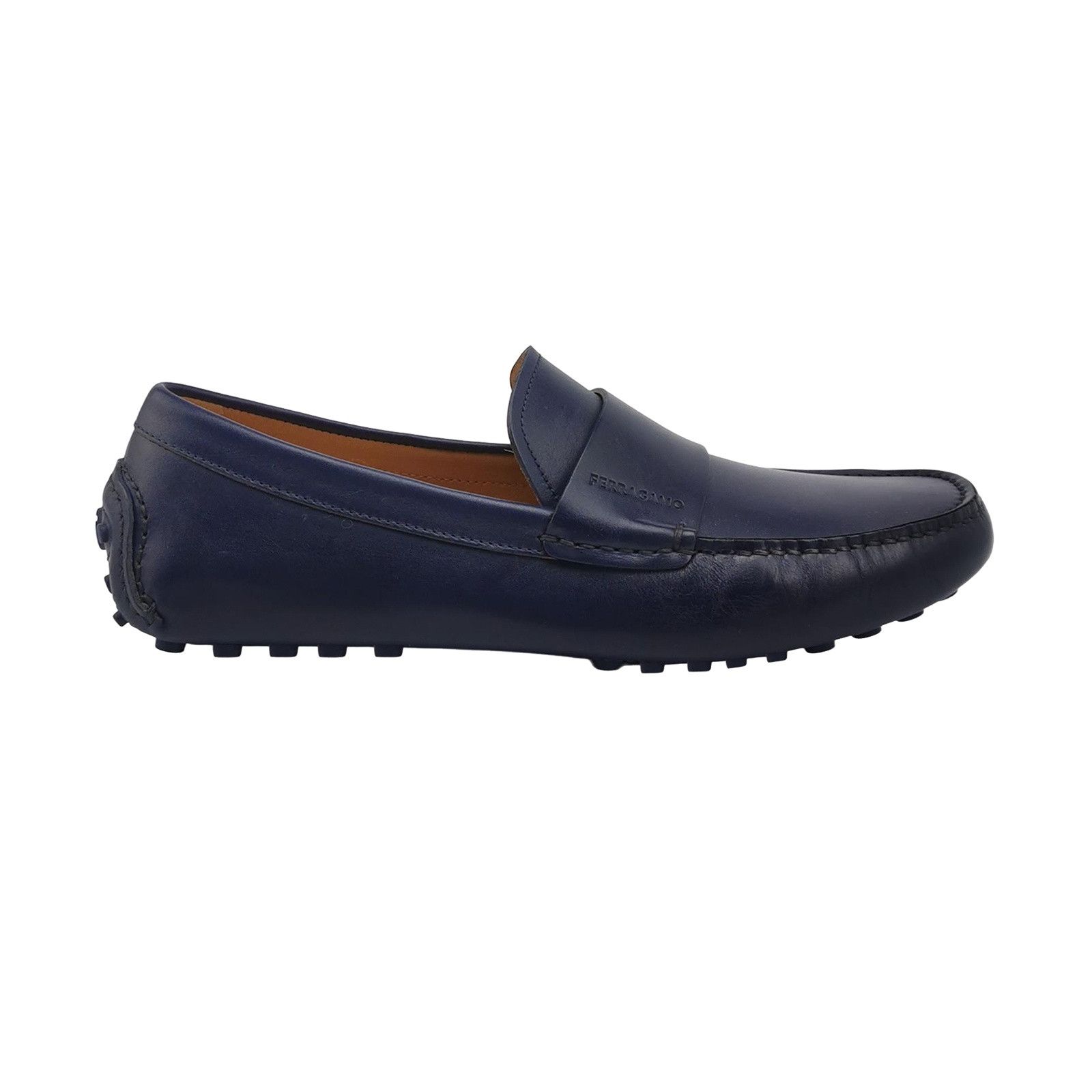 Salvatore Ferragamo Salvatore Ferragamo Blue Leather Loafers US 7.5 Size US 7 / EU 40 - 1 Thumbnail