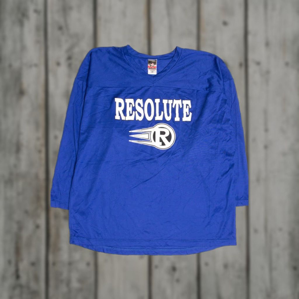 Vintage VINTAGE Alleson Athletic Resolute #53 Lacrosse Jersey T-Shirt Medium Blue Unisex Adults Men Women Size US M / EU 48-50 / 2 - 1 Thumbnail