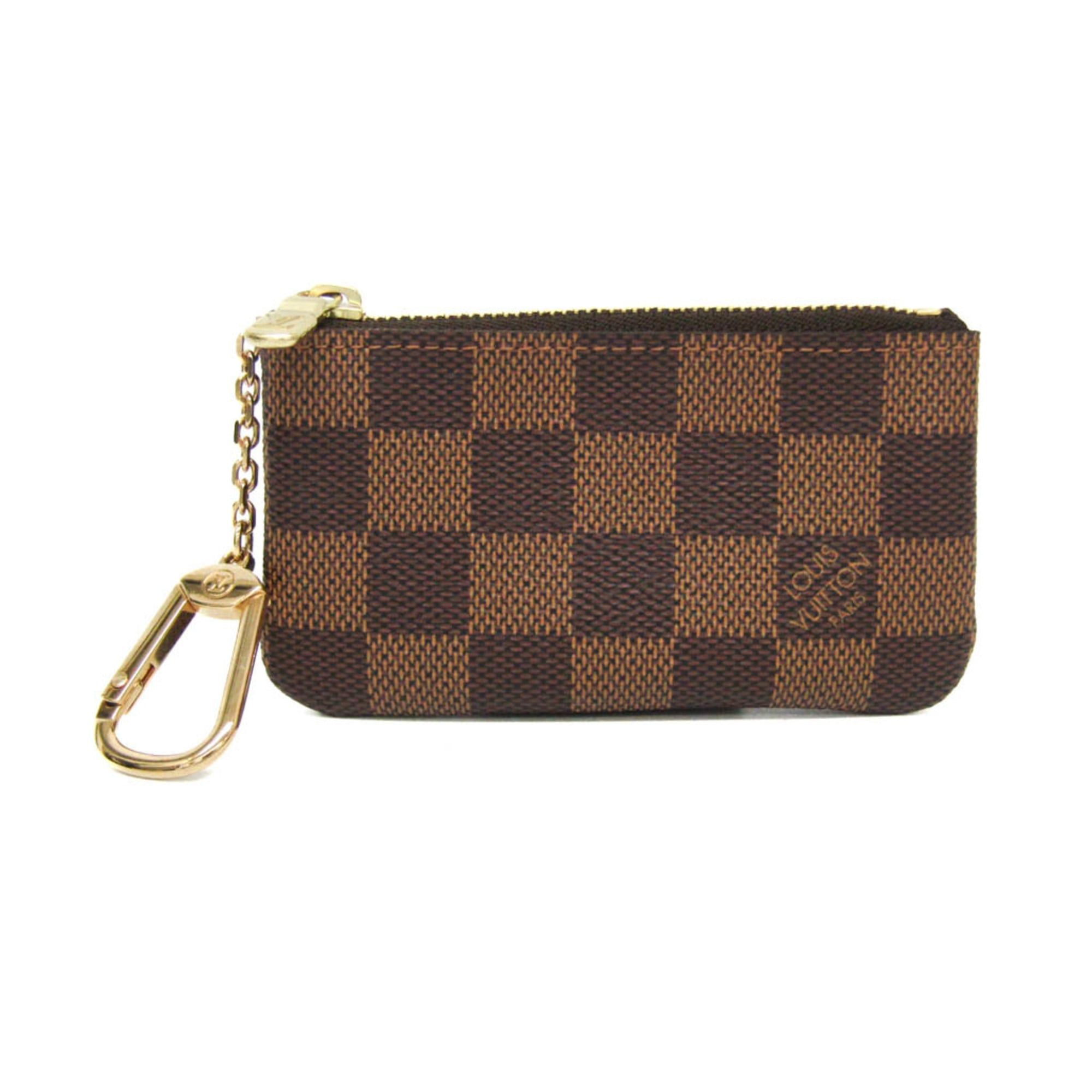 Louis Vuitton Louis Vuitton Damier Key Pouch N62658 Men,Women Damier Canvas Coin Purse/coin Case Brown,Ebene Size ONE SIZE - 1 Thumbnail