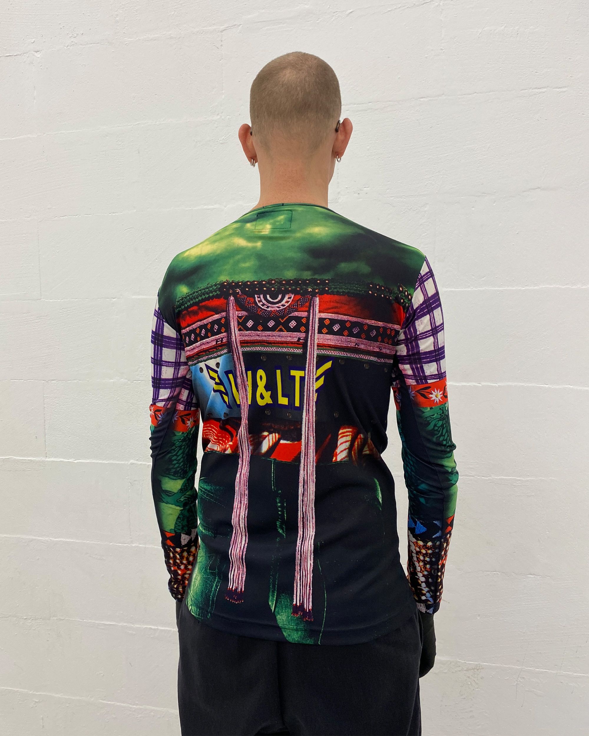 W&LT × Walter Van Beirendonck SS1996 All Over Print Stretch Longsleeve T-Shirt Size US L / EU 52-54 / 3 - 7 Thumbnail