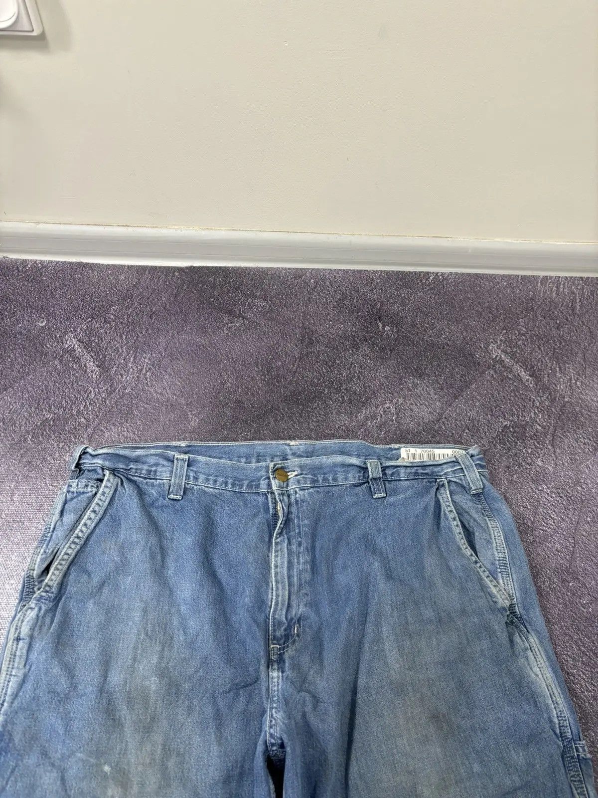 Carhartt × Vintage Vintage Carhartt Denim Dungaree Fit Blue Hype Baggy Jeans Size US 40 / EU 56 - 8 Thumbnail