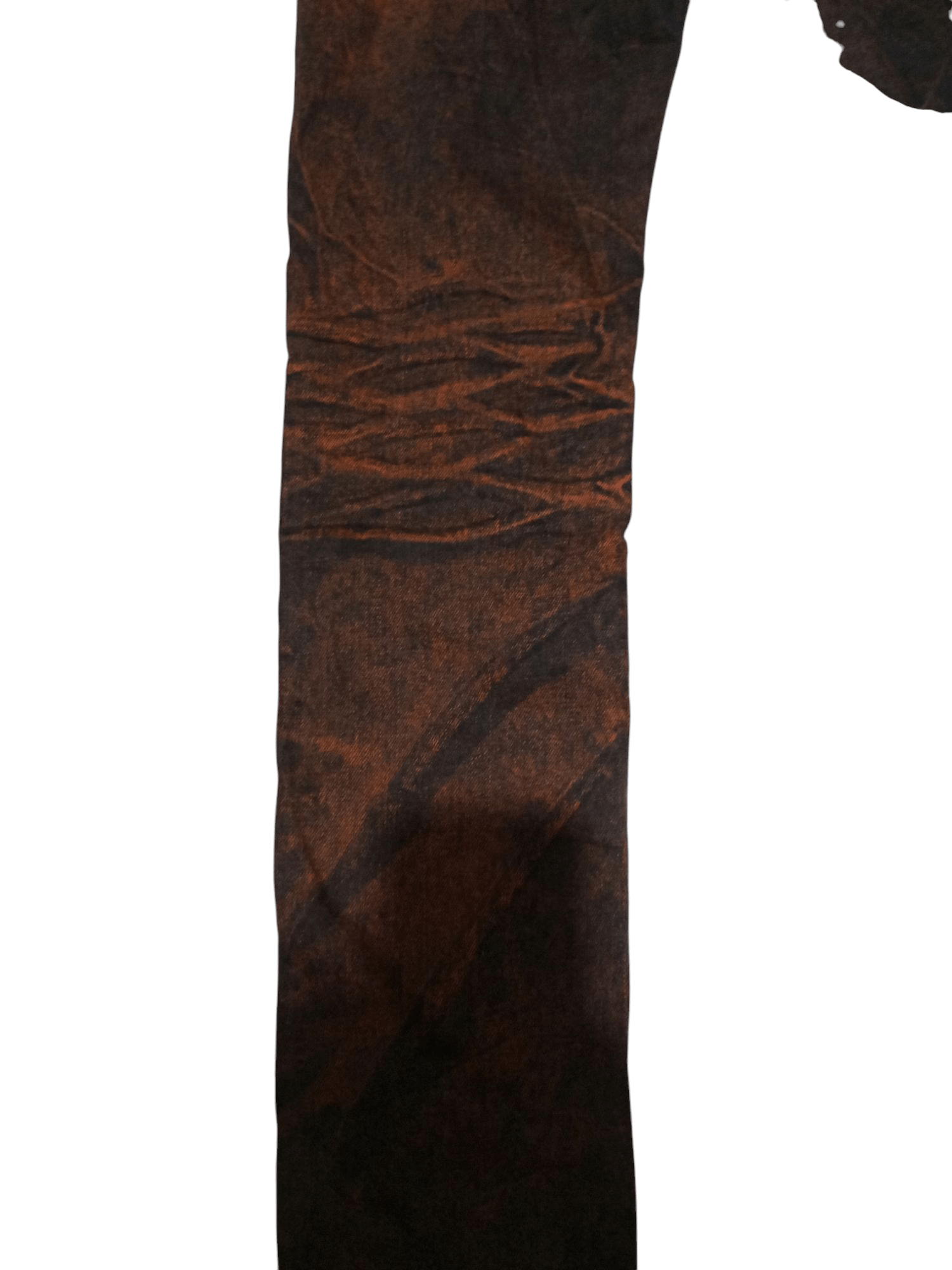 20471120 Vintage ildf black orange washed distressed denim Size US 27 - 8 Thumbnail