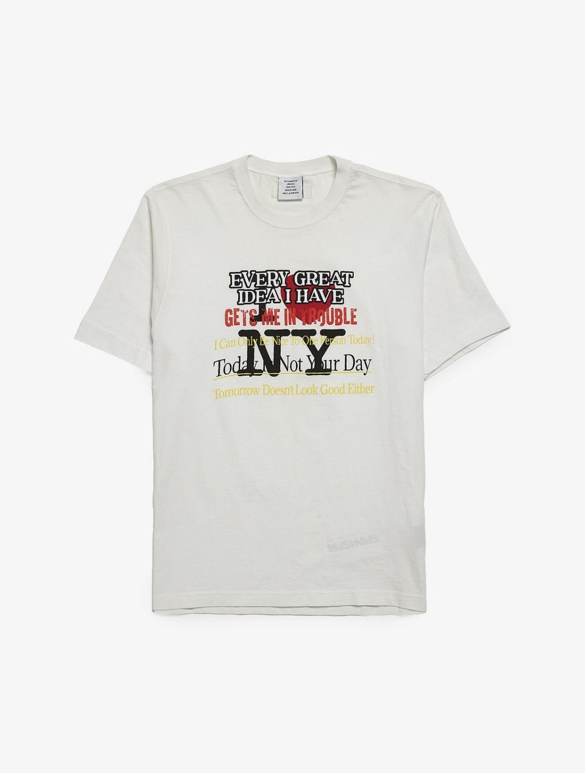Vetements “Great Idea” I Love NY Tee Size US M / EU 48-50 / 2 - 1 Thumbnail