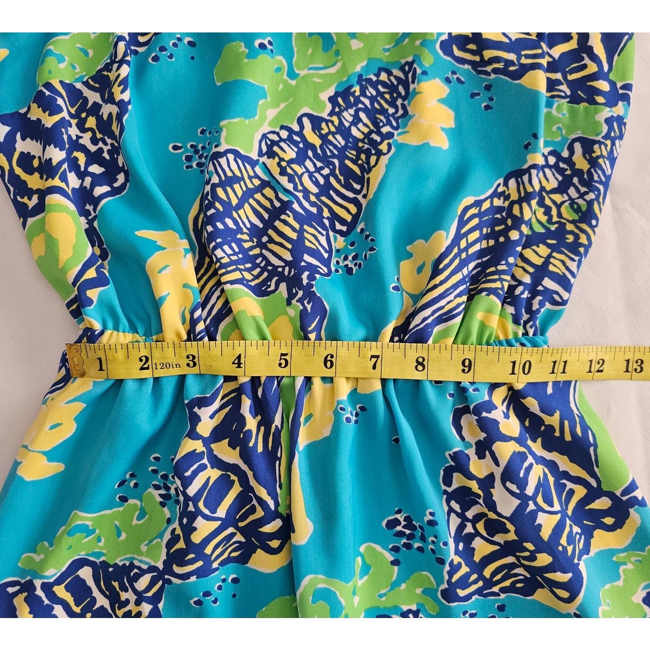 Lilly Pulitzer EUC Lilly Pulitzer Calissi Turquoise Sound the Horn Dress XS Size XS / US 0-2 / IT 36-38 - 10 Thumbnail