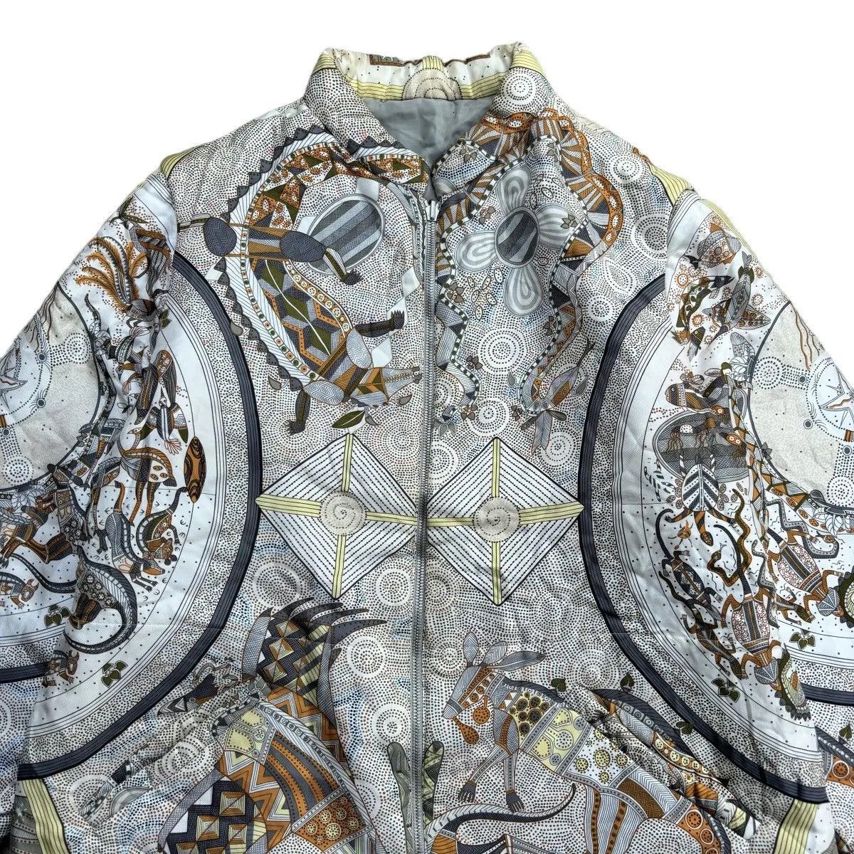 Hermes Vintage Hermes reve d'australie silk reversible jacket Size US L / EU 52-54 / 3 - 4 Thumbnail