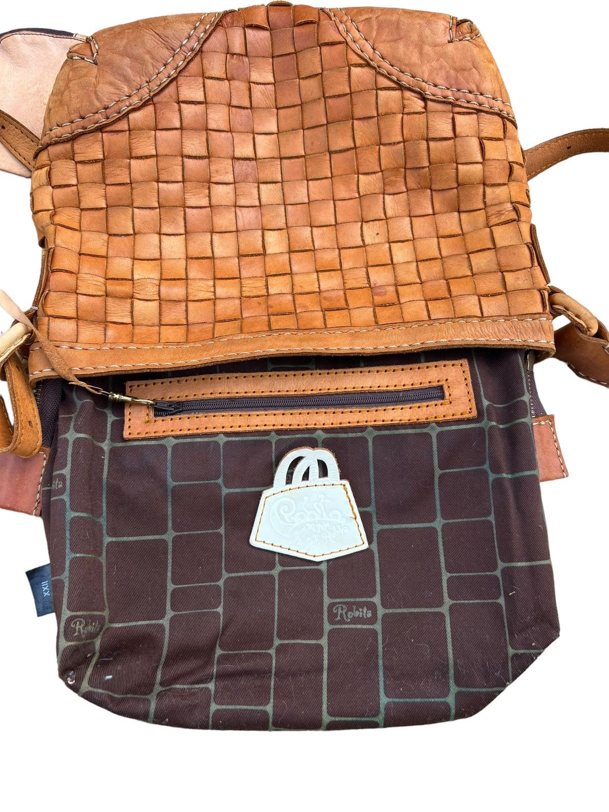 Leather Robita Japan Patina Woven Leather Bag Size ONE SIZE - 12 Thumbnail