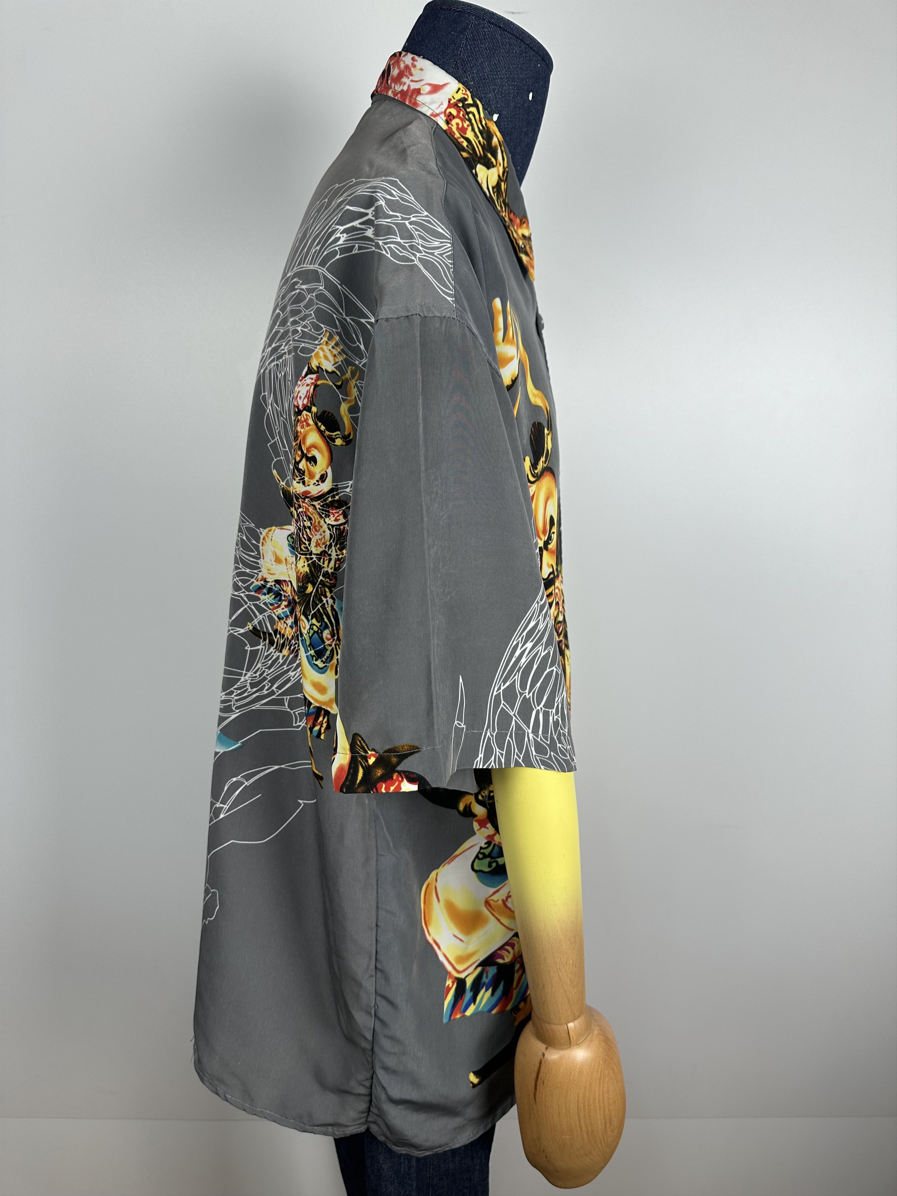 Vintage Dragon Vintage Button down Shirt Oxyzone 90s oversized Size US XL / EU 56 / 4 - 6 Thumbnail