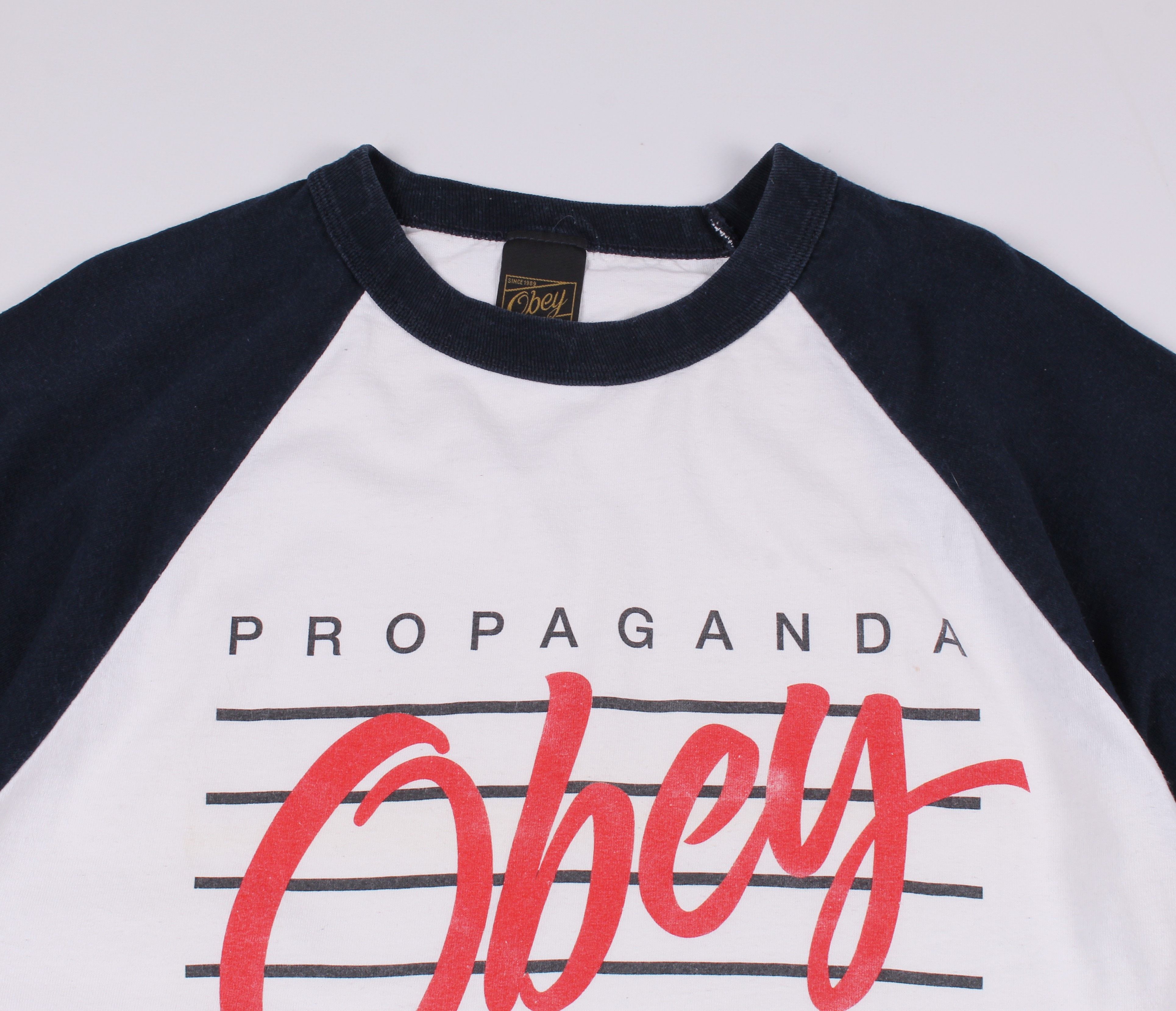Obey × Vintage Vintage Obey Propaganda Skater Raglan T-shirt Size US M / EU 48-50 / 2 - 2 Thumbnail