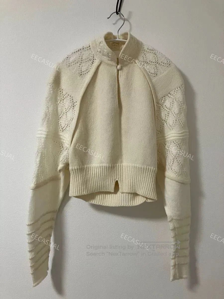 Other Mame Kurogouchi White High Neck Sweater. Size M / US 6-8 / IT 42-44 - 5 Thumbnail
