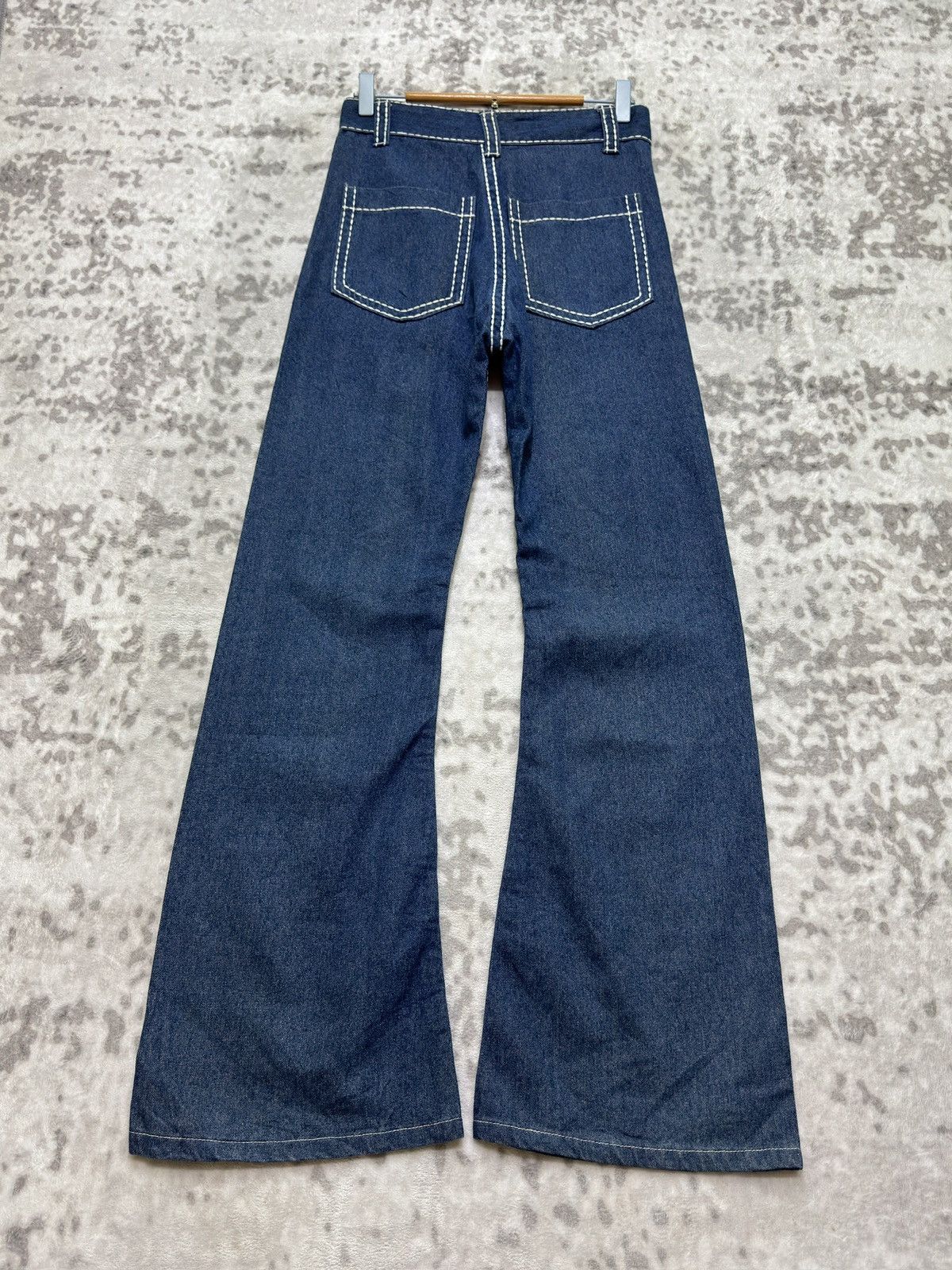 Vintage Dazzlin Flared Bootcut Y2K High Waist Unisex Denim Pants Size US 27 - 2 Thumbnail