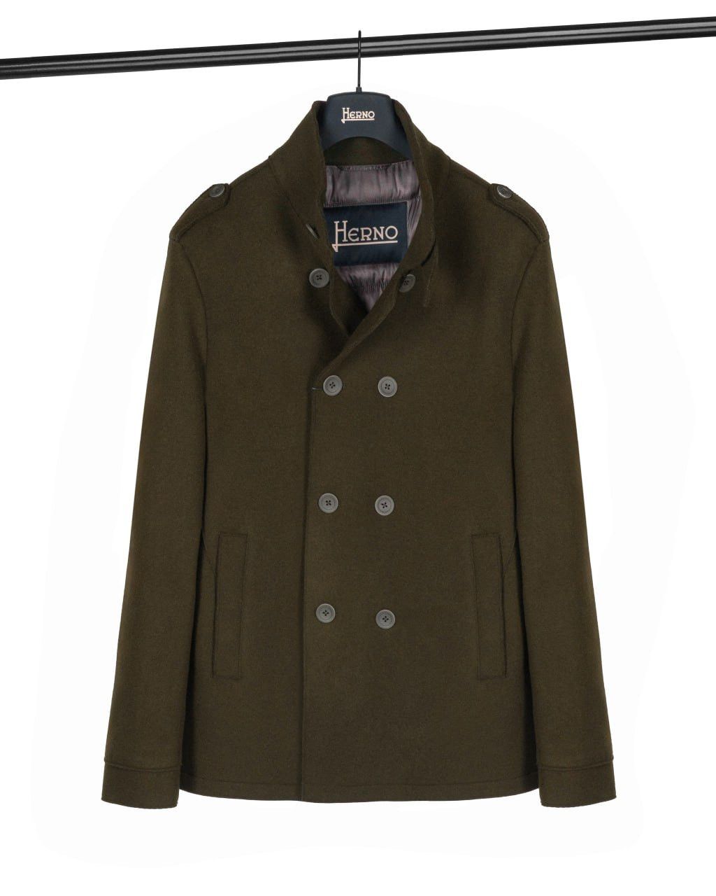 Herno Woolen short coat - peacoat HERNO Size US L / EU 52-54 / 3 - 3 Thumbnail