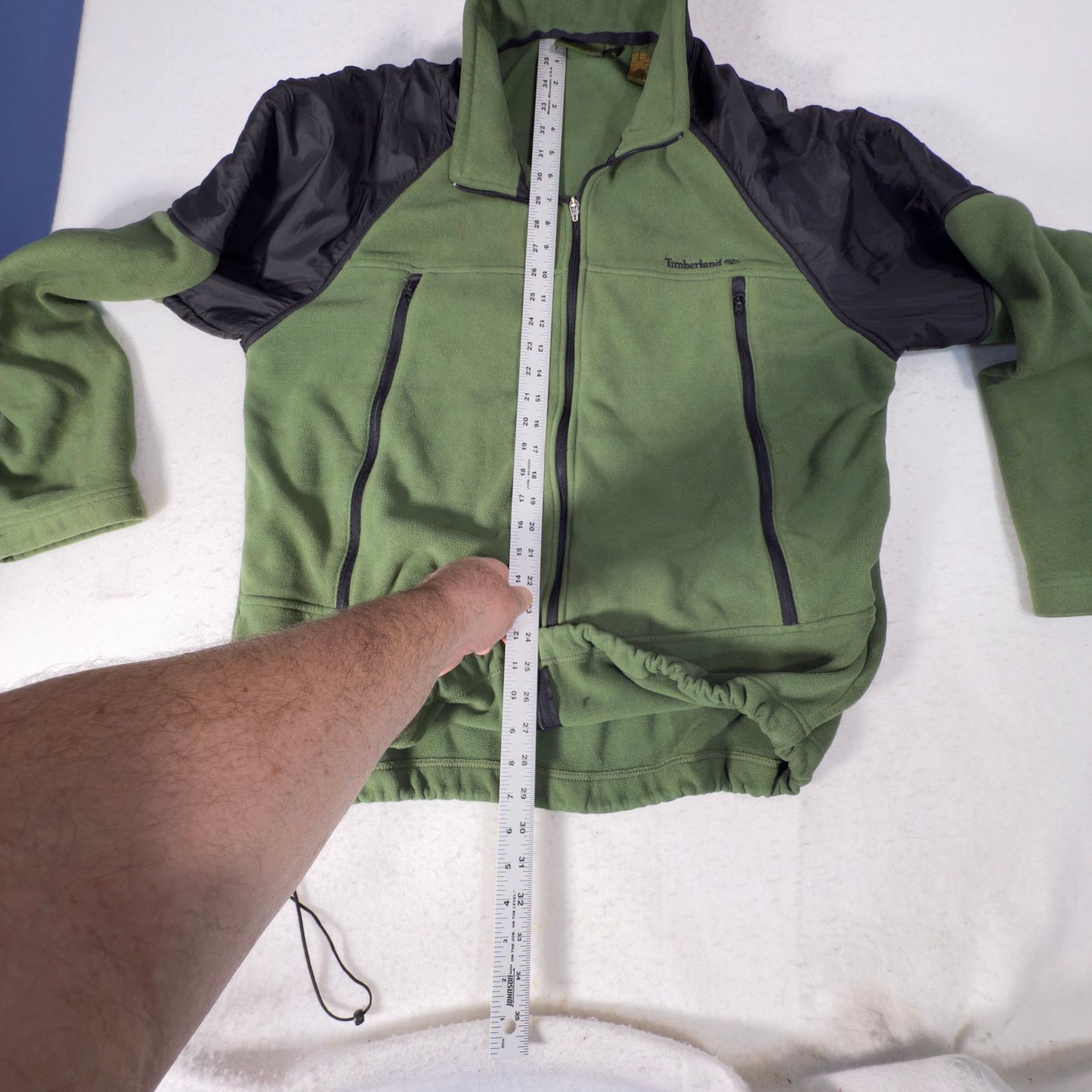 Timberland Timberland Fleece Full Zip Jacket Men XL Green/ Black Size US XL / EU 56 / 4 - 12 Thumbnail