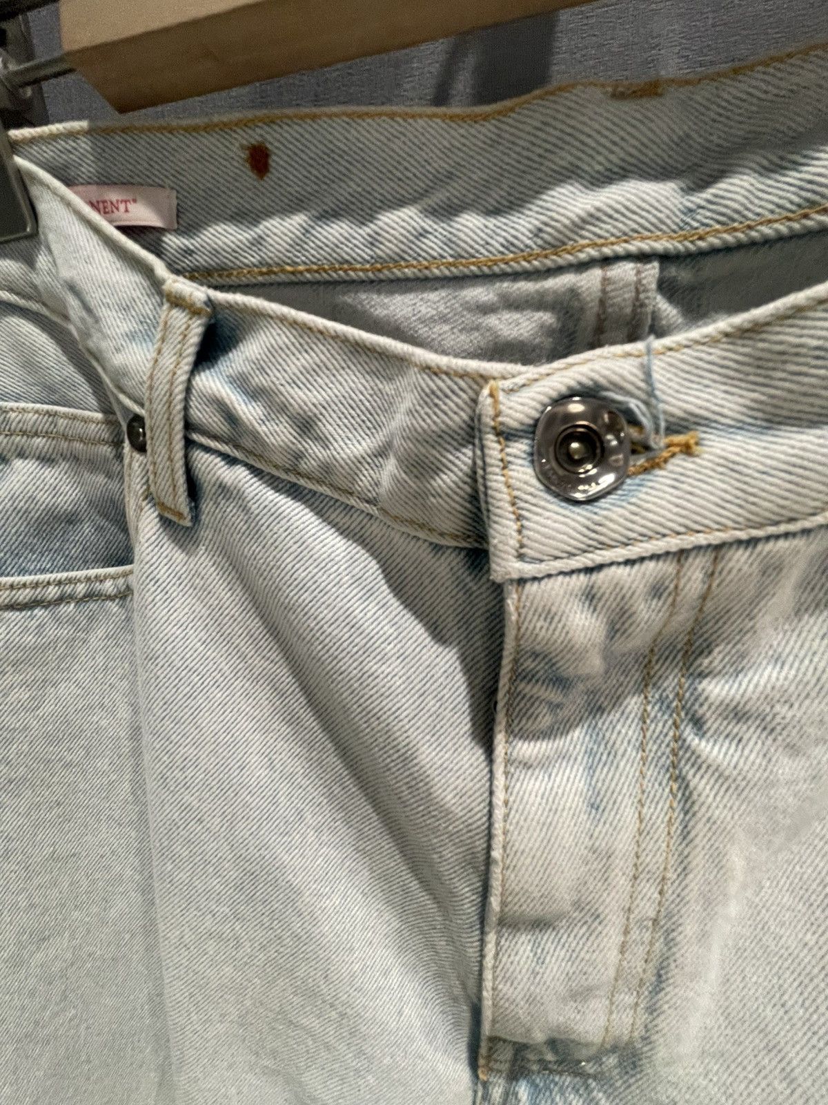 Off-White NWT Off-White Diag Tab Slim Jeans Blue White Size 34 Size US 34 / EU 50 - 6 Thumbnail