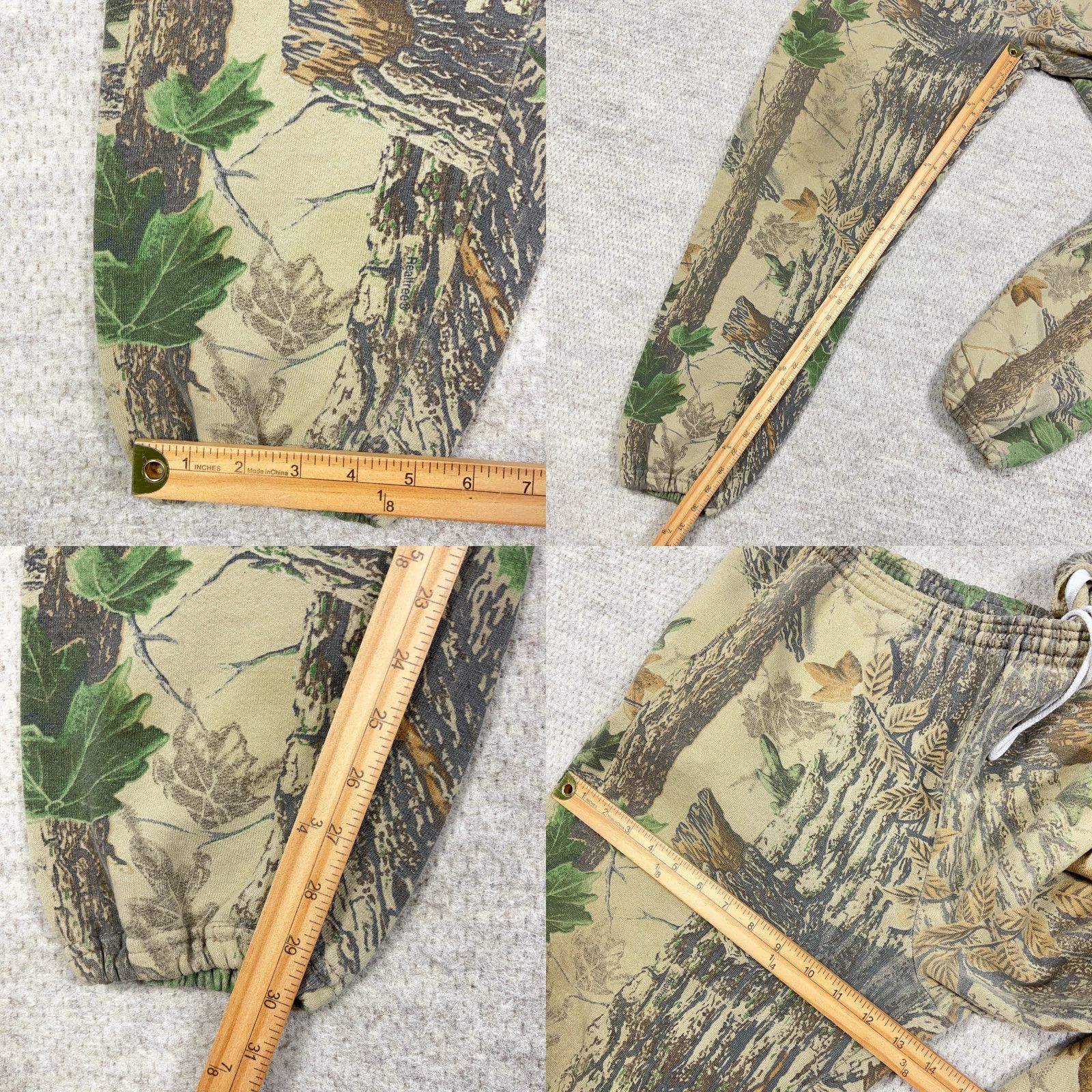 Jerzees VINTAGE Realtree CAMO Sweatpants Jerzees Men XL 36x30 Joggers 90s Y2K Made USA Brown Fleece Pockets Size US 36 / EU 52 - 8 Thumbnail