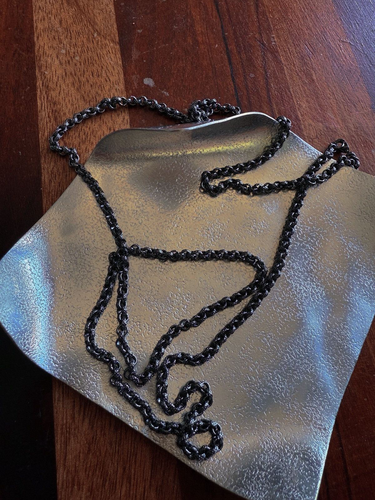 Other Long Black Rolo Chain Necklace Size ONE SIZE - 3 Thumbnail