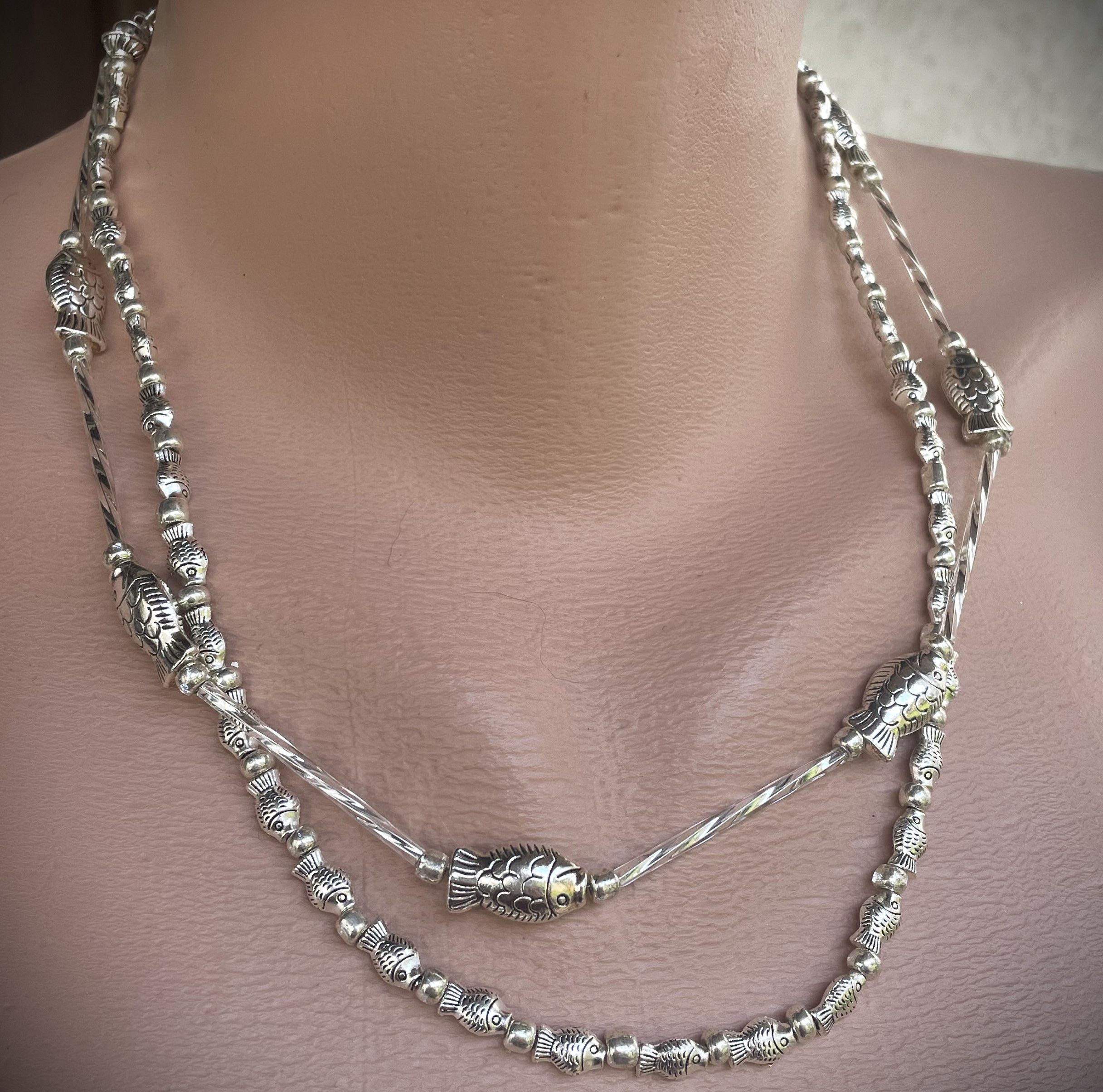Other Fish Bracelet Stack – Silver Choker Vibes Size ONE SIZE - 7 Thumbnail