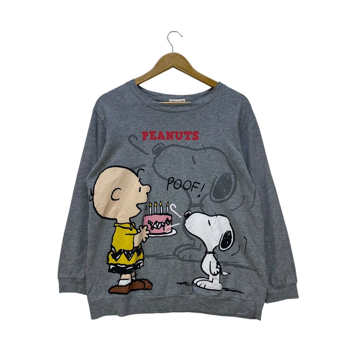 Peanuts 💥Vintage Peanut Snoopy Over Print Sweatshirt Size US M / EU 48-50 / 2 - 1 Thumbnail