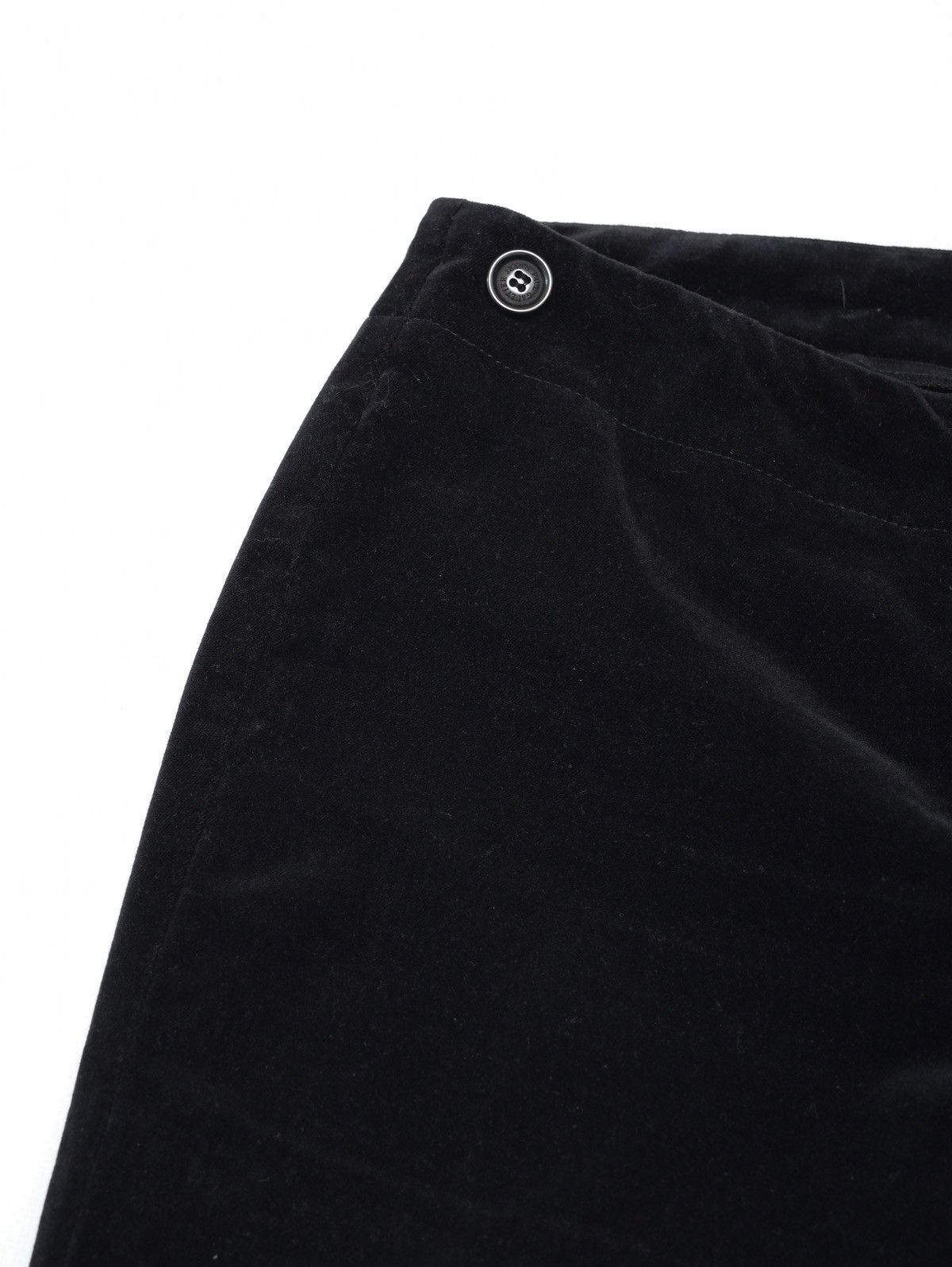 Jean Paul Gaultier Jean Paul Gaultier Cotton Velvet Velour Black Pants Trousers Size 27" / US 4 / IT 40 - 3 Thumbnail