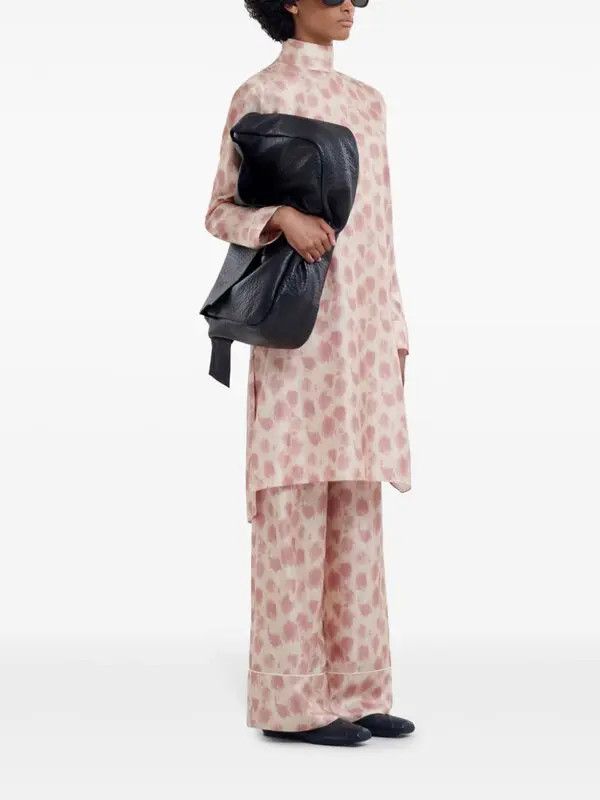 Marni o1w1db11125 All-Over-Print Dress in Pink Size XL / US 12-14 / IT 48-50 - 5 Thumbnail