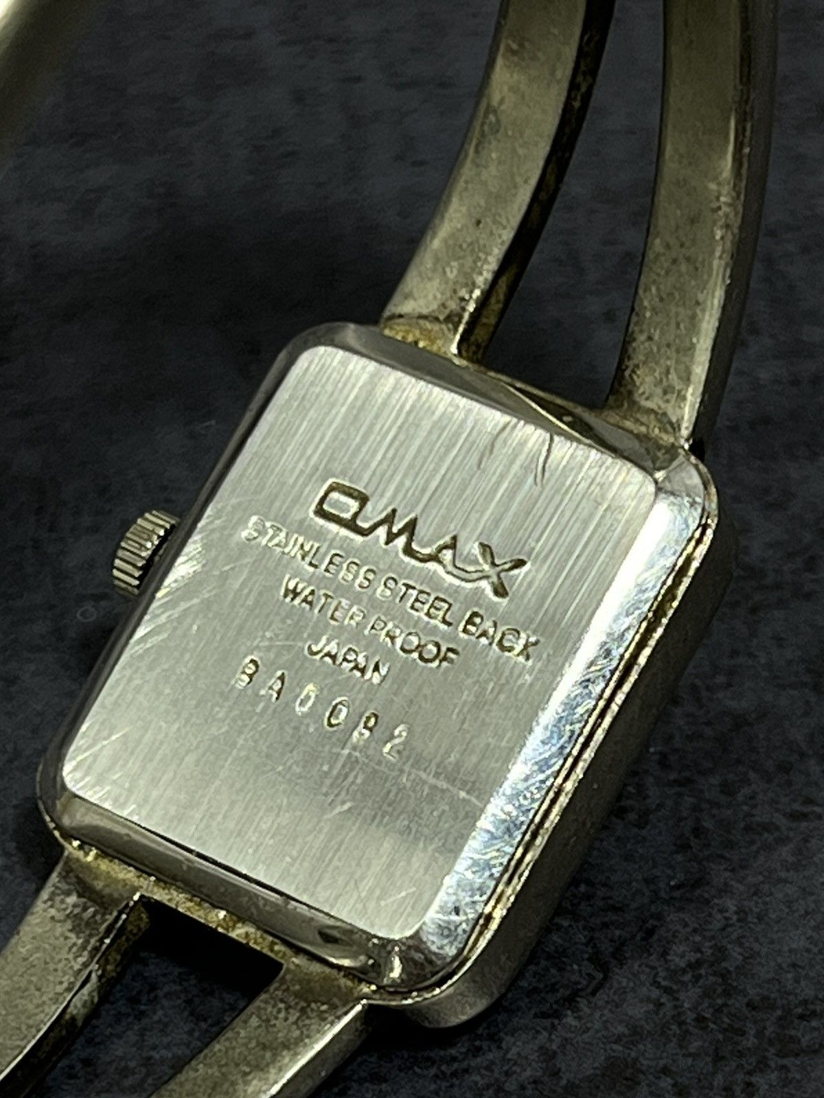 Jewelry × Vintage Omax Square Watch, Stainless Steel, Japan Made Size ONE SIZE - 8 Thumbnail