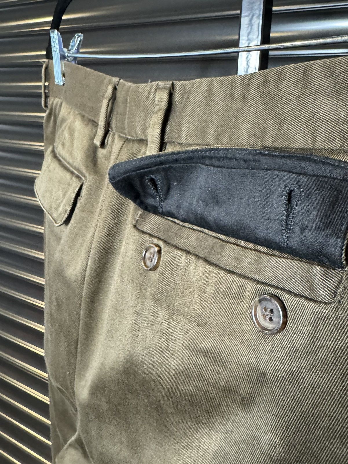 Dior × Hedi Slimane Dior Homme Brown Waxed Canvas Pants - 50 Size US 32 / EU 48 - 7 Thumbnail