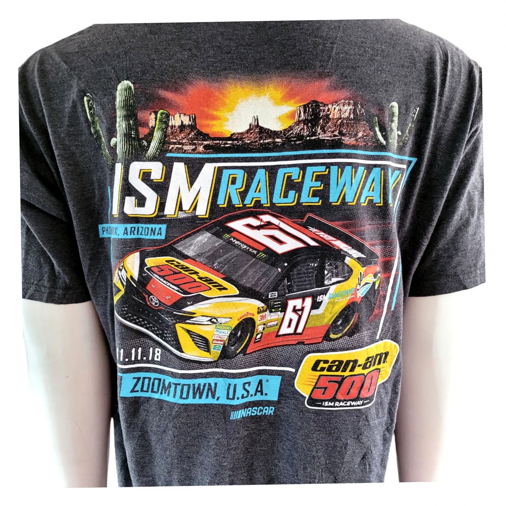 Vintage VINTAGE Fanatics ISM Raceway NASCAR T-Shirt XL Can-Am 500 Race Car Graphic Size US XL / EU 56 / 4 - 4 Thumbnail