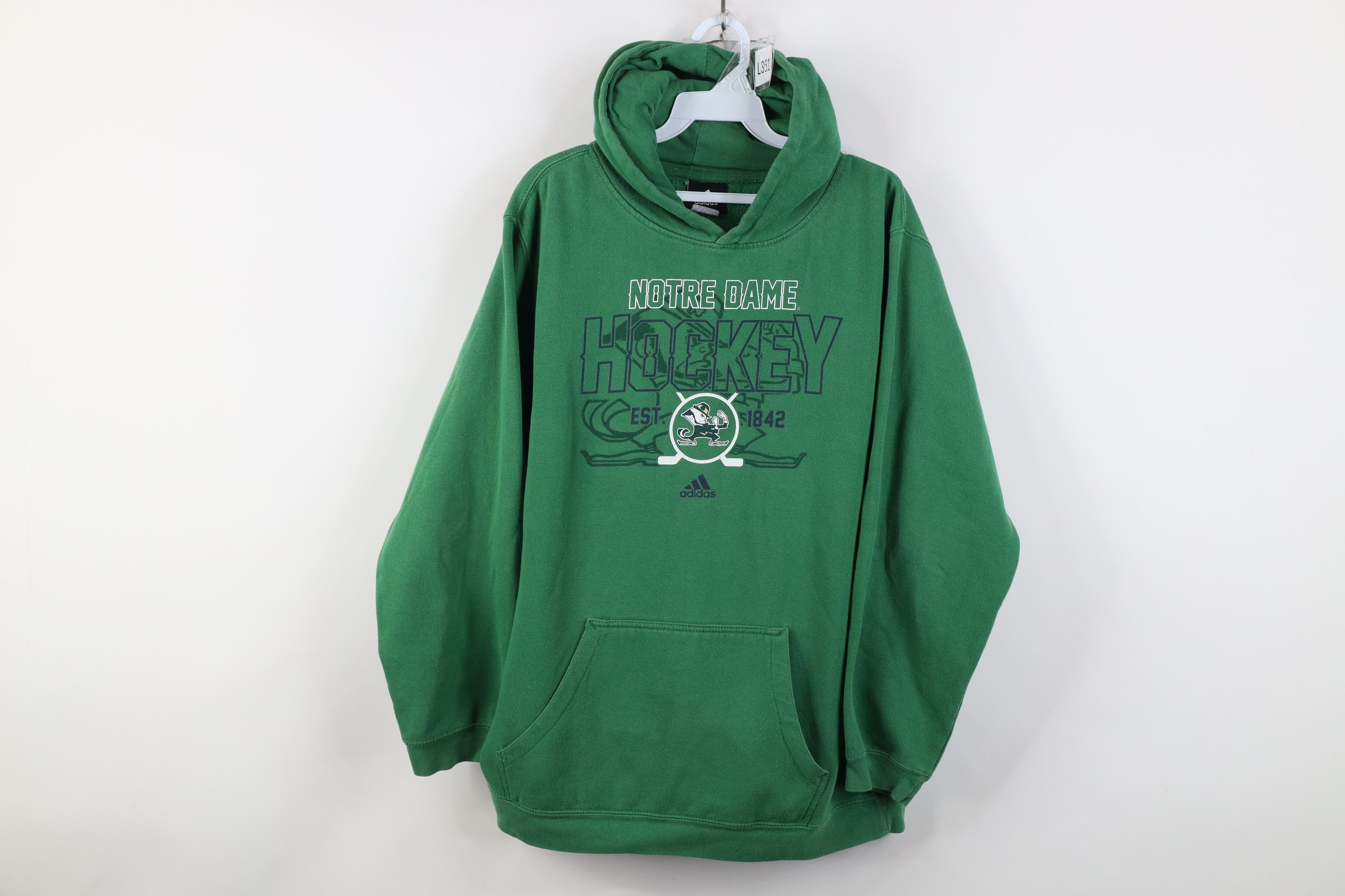 Adidas Vintage Adidas Dame University Hockey Hoodie Sweatshirt Size US S / EU 44-46 / 1 - 1 Thumbnail