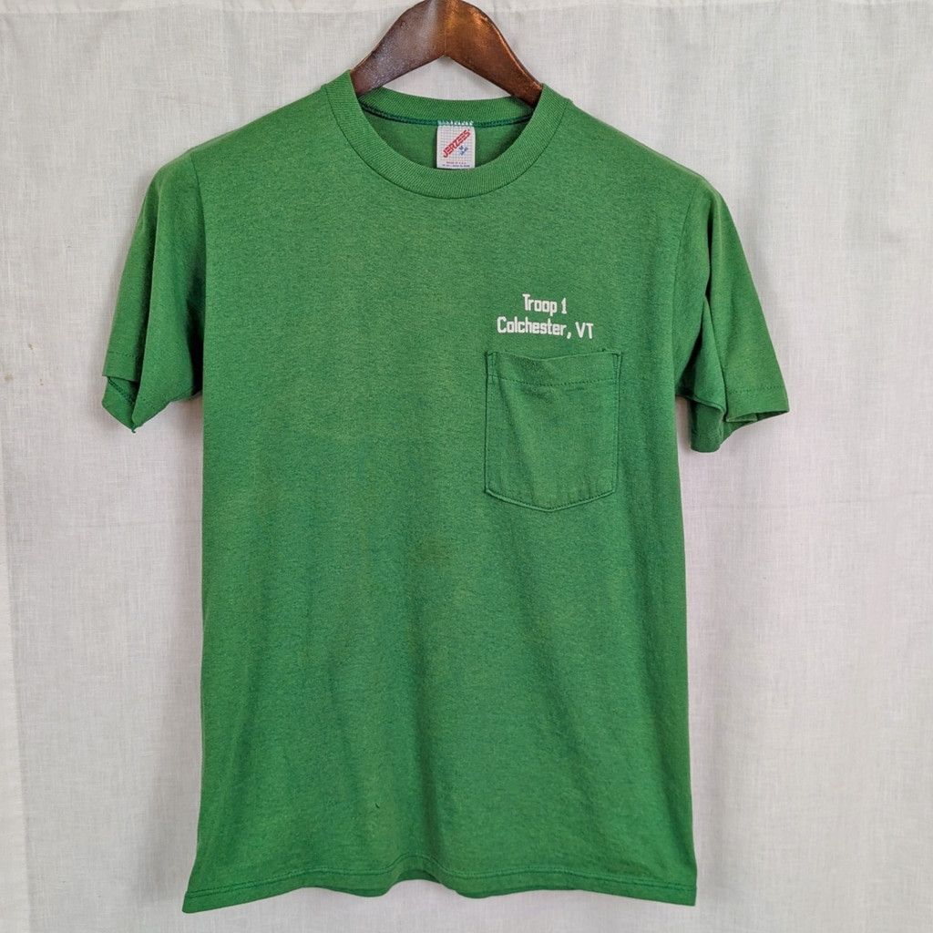 Jerzees Vintage Scouts of America Troop 1 Colchester VT T-Shirt Size US S / EU 44-46 / 1 - 3 Thumbnail