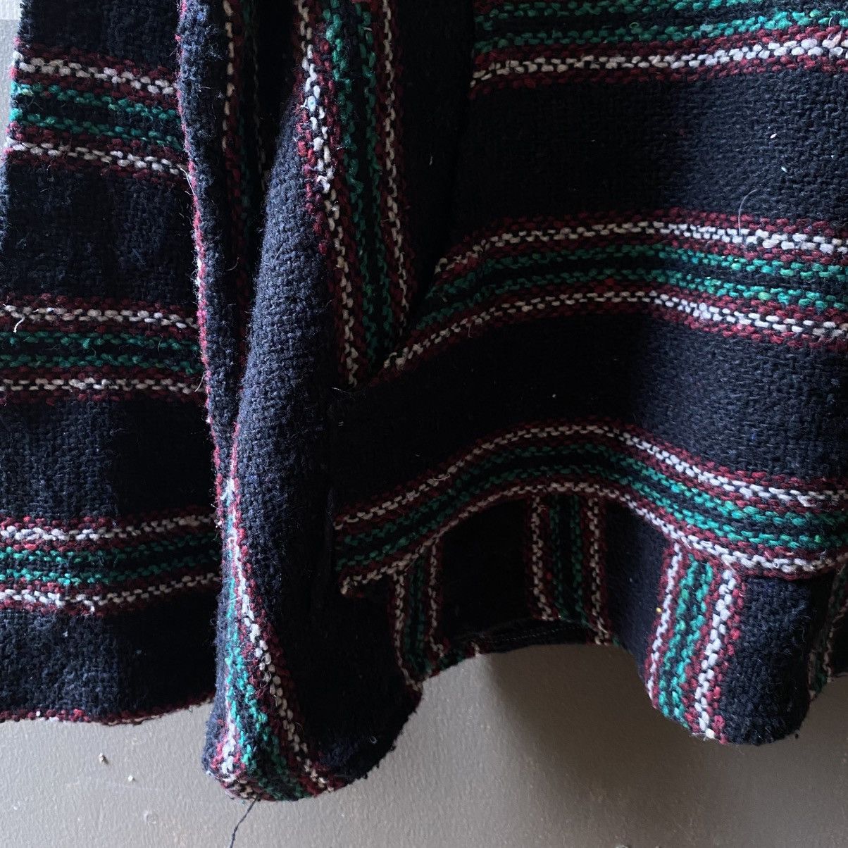 Vintage Black Striped Baja Hoodie Pullover Size US L / EU 52-54 / 3 - 6 Thumbnail