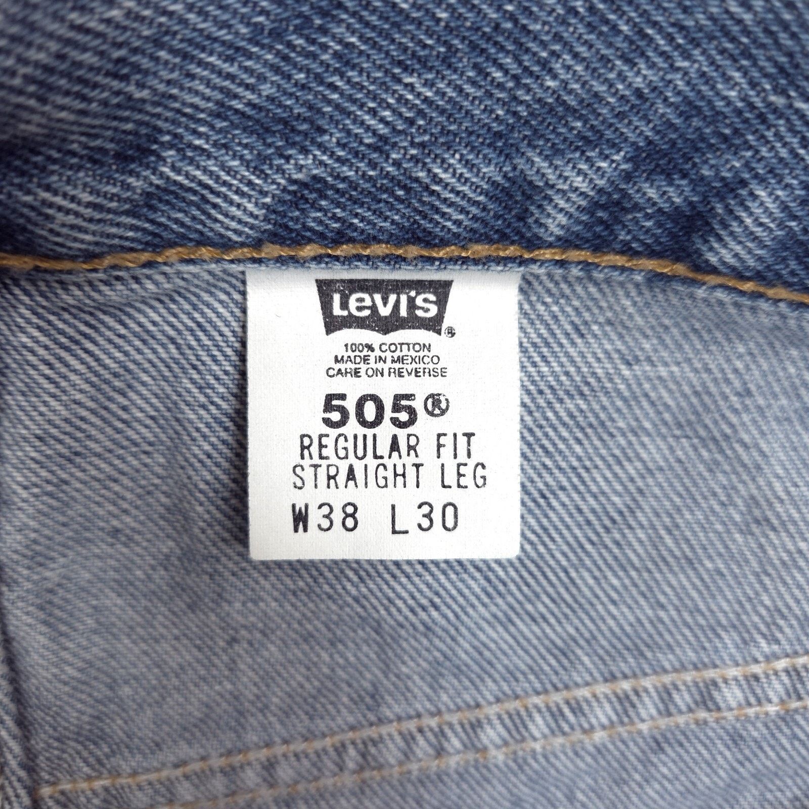 Levi's Vintage Levis 505 Jeans Mens 38x30 Blue Dad Work USA Size US 38 / EU 54 - 3 Thumbnail