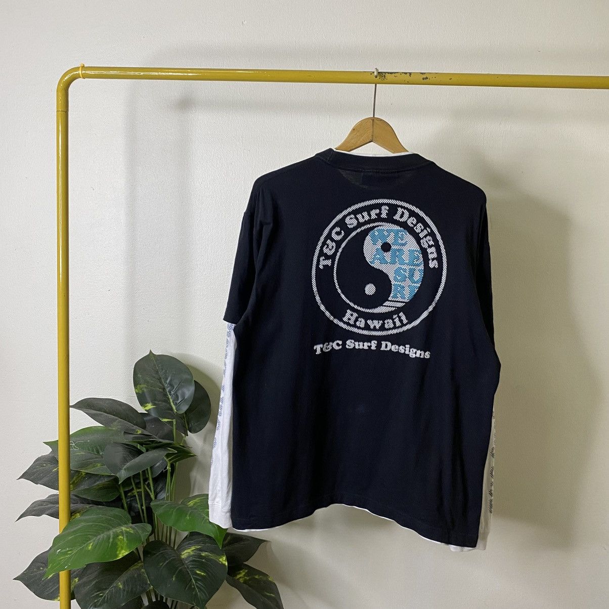 Vintage Vintage Y2K T&C Surf Double Sleeves LS T Shirt Surfing Size US XL / EU 56 / 4 - 1 Thumbnail