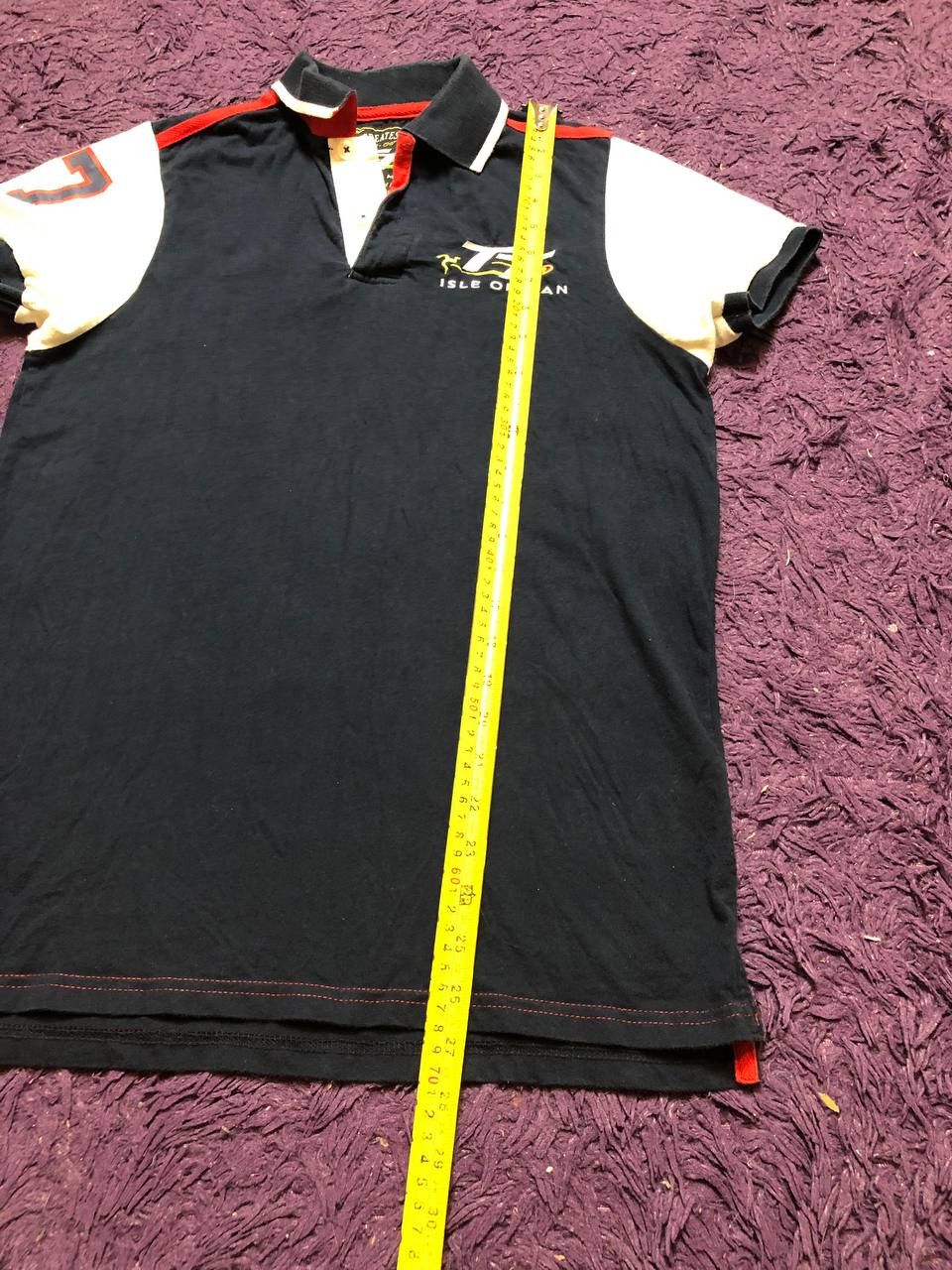Vintage Official Isle of Man TT Races Navy Blue Polo Shirt Size US S / EU 44-46 / 1 - 10 Thumbnail