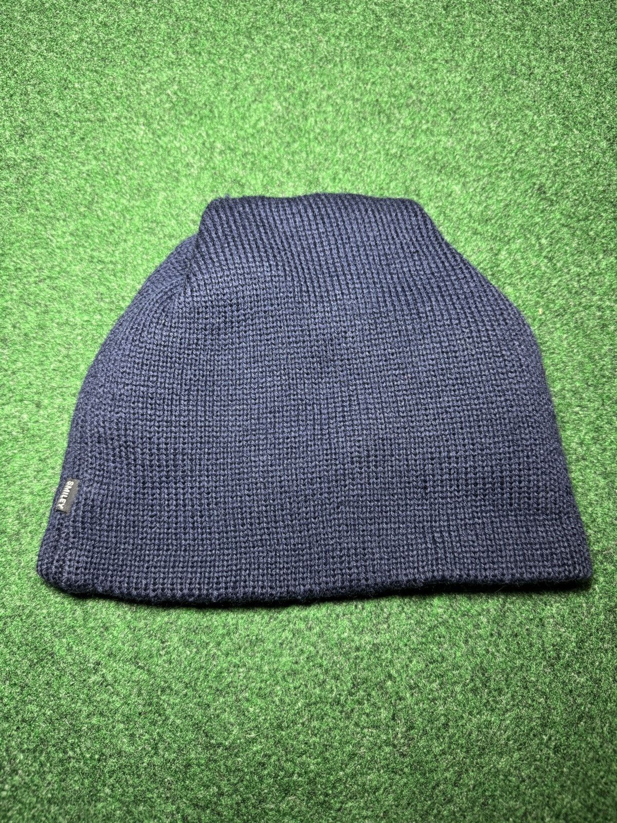 Goretex Gore Tex Fabric Wool Smiley Navy Adult Gore Tex Hat Beanie Size ONE SIZE - 1 Thumbnail