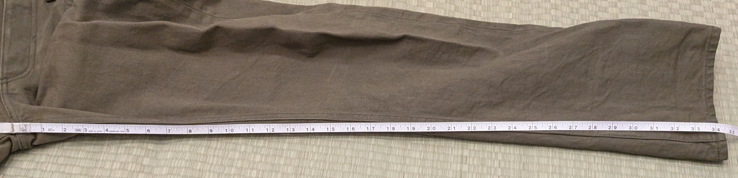 Gustin Gustin #159 Japan Olive Selvedge Denim Straight Leg Jeans Size US 33 - 9 Thumbnail