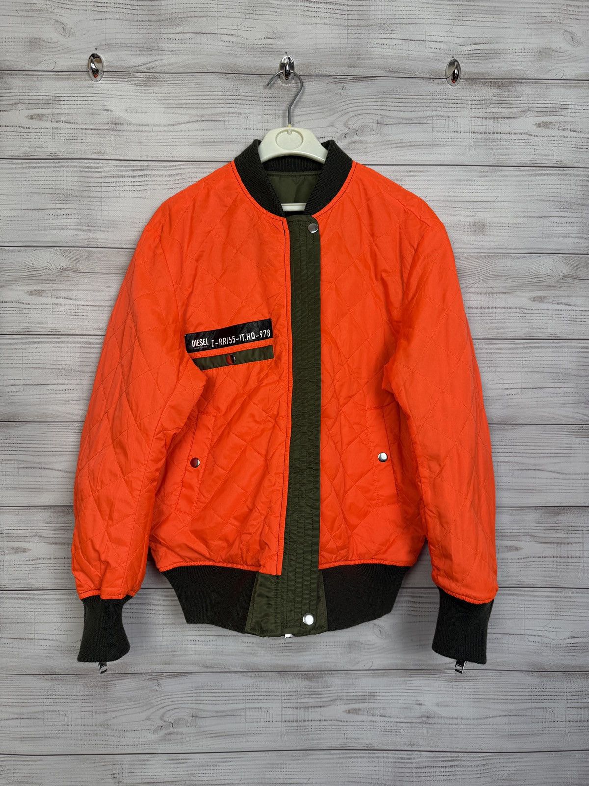 Diesel DIESEL Y2K Skin USA Aviator MA1 Reversible Bomber Jacket Size US S / EU 44-46 / 1 - 3 Thumbnail