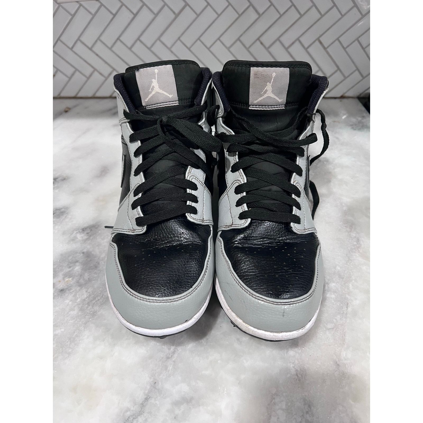 Jordan Brand Jordan 1 Mid TD 10.5 Football Cleats Shadow 2.0 FJ6805-002 Size US 10.5 / EU 43-44 - 3 Thumbnail