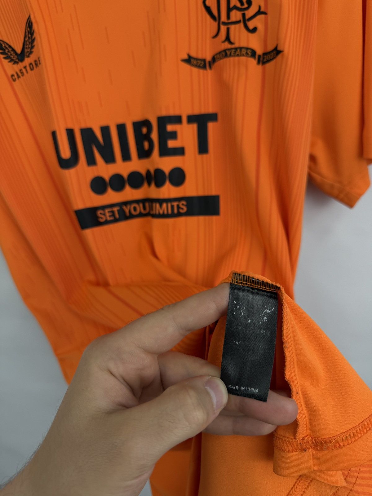 Castore 🏴󠁧󠁢󠁳󠁣󠁴󠁿 2021/22 Castore Glasgow Rangers 150 Years Home Jersey Y2K Size US XL / EU 56 / 4 - 6 Thumbnail
