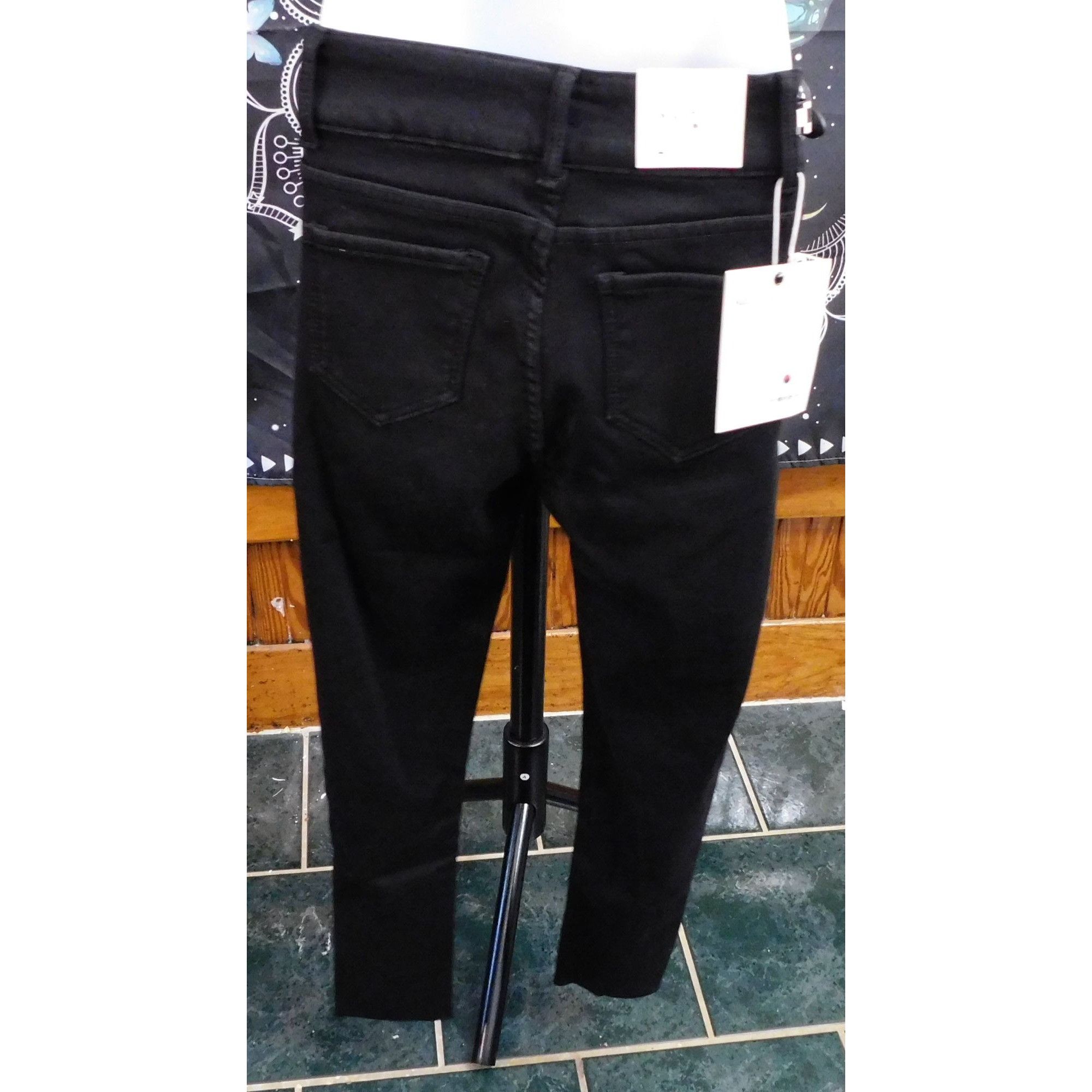 Other MZJ Studio Black Jeans With Checkered Accents Size 26" / US 2 / IT 38 - 2 Thumbnail