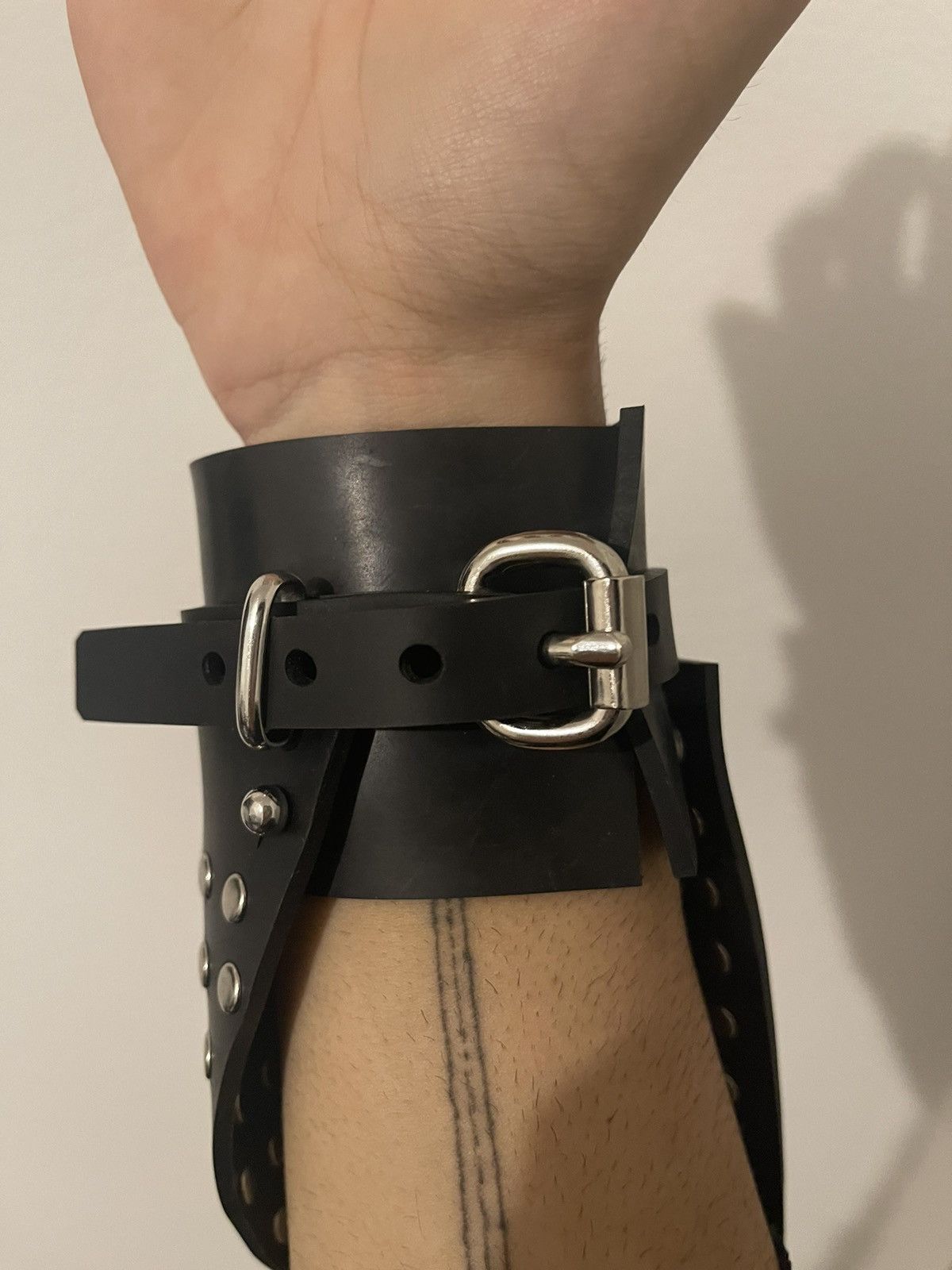 Other Ammunition Couture RAGING GLAMOUR Riveted Heavy Rubber Cuff Size ONE SIZE - 6 Thumbnail