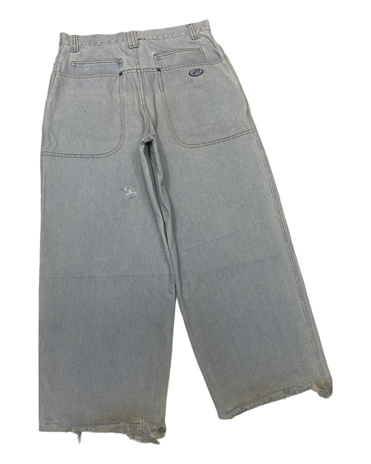 Hysteric Glamour BAGGY JEANS PIKO HAWAIIAN DISTRESSED DENIM BAGGY SKATER Size US 32 / EU 48 - 5 Thumbnail