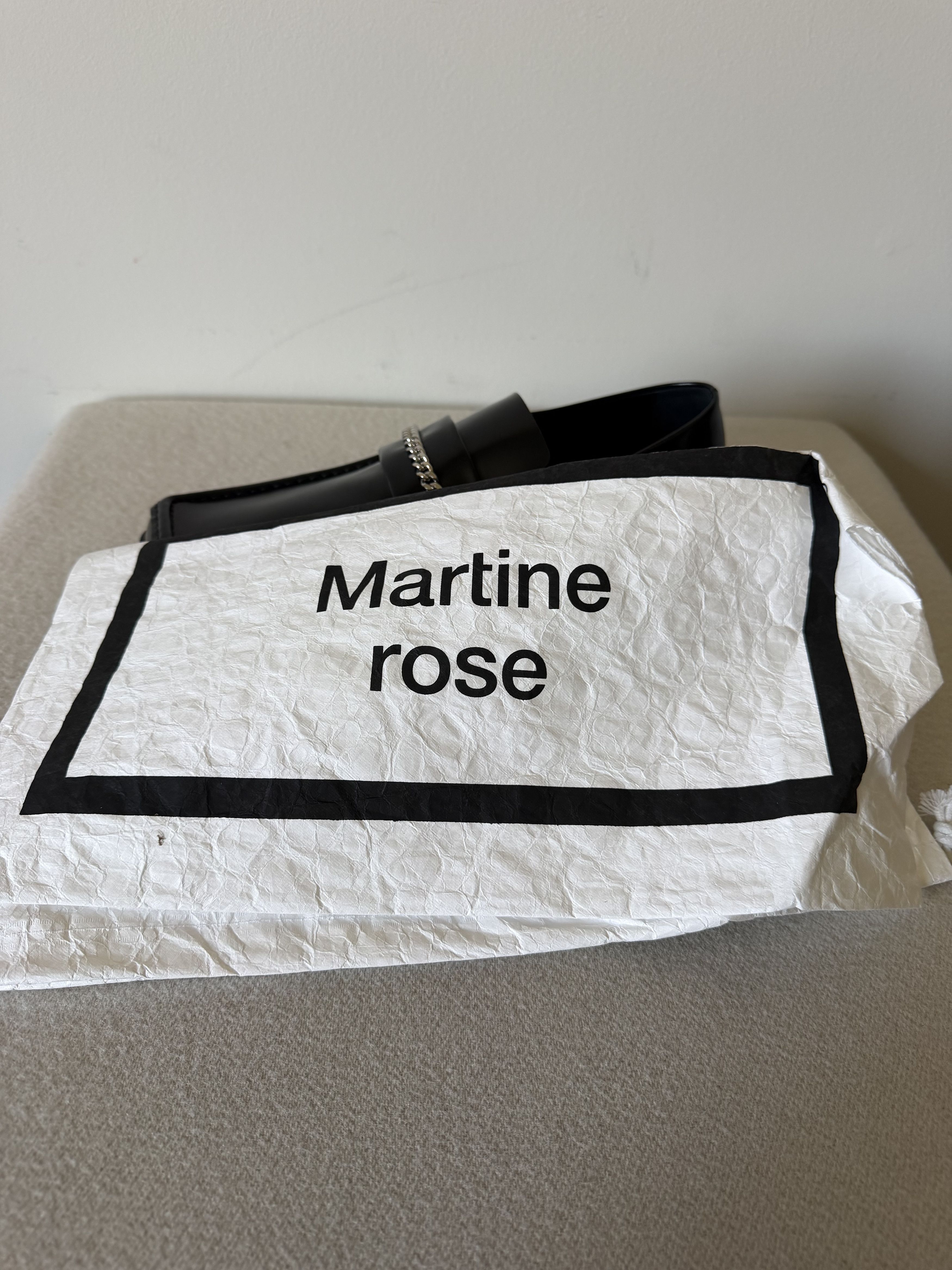 Martine Rose Martine Rose Square Toe Loafers in Black Leather Size US 8 / EU 41 - 6 Thumbnail