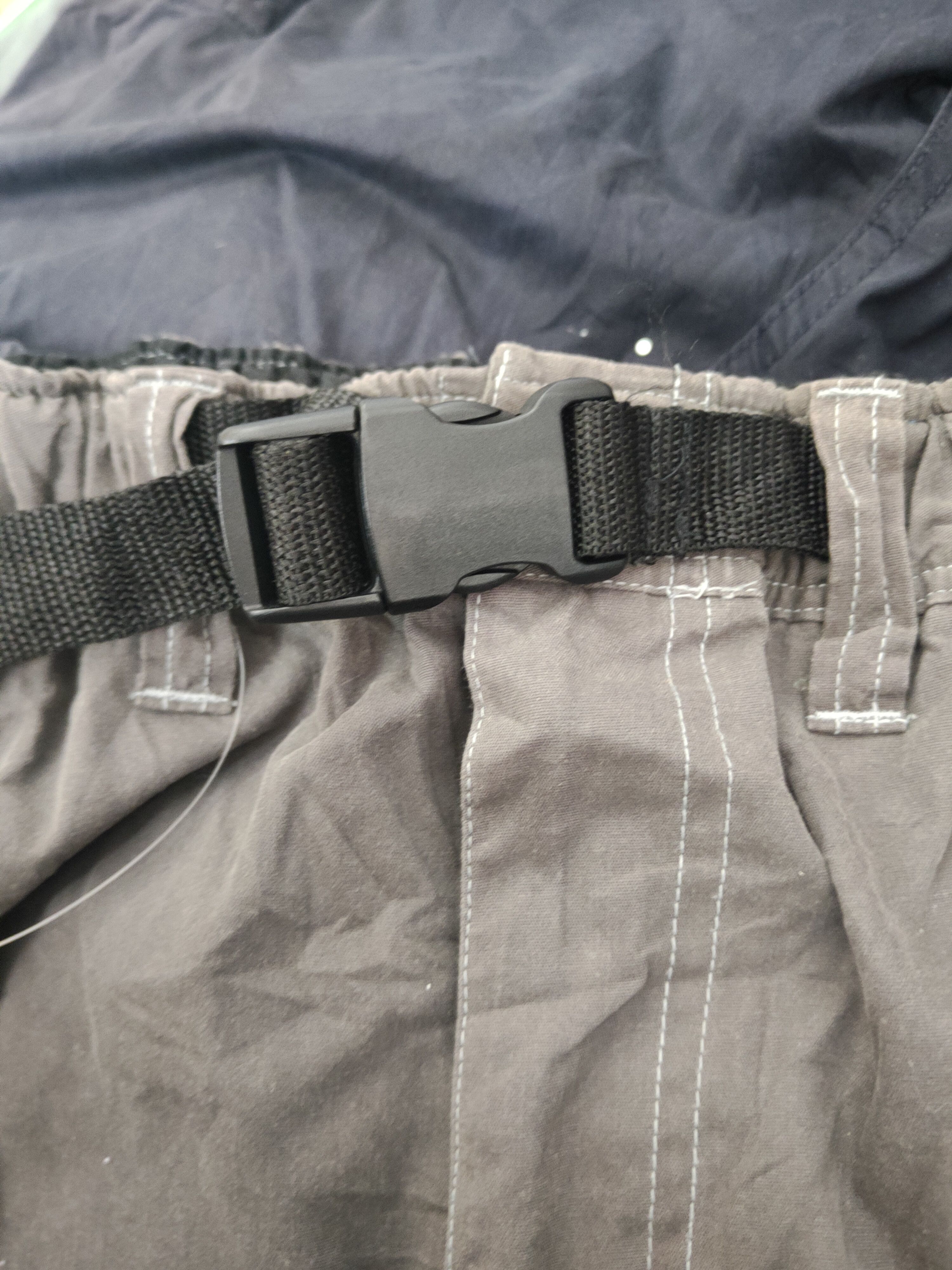 Japanese Brand Bad Boy Dark Gray Multipocket Tactical Cargo Pants #W2193 Size US 31 - 18 Thumbnail