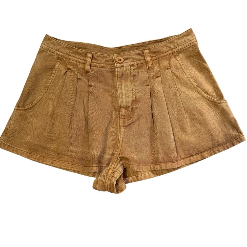 Free People New Free People Nora Mini Trouser Tan Shorts Size 2 Size 26" / US 2 / IT 38 - 3 Thumbnail