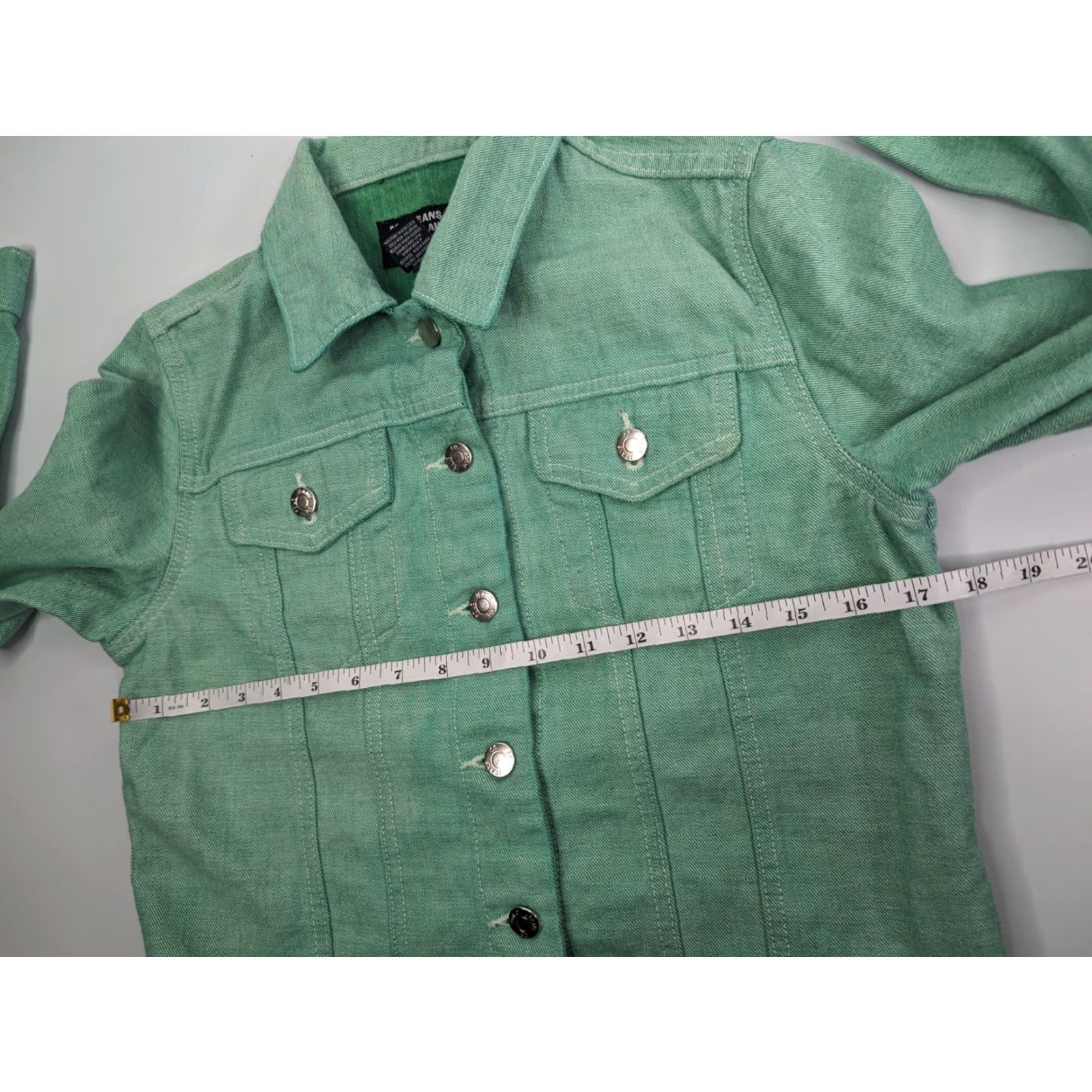 Polo Ralph Lauren VINTAGE Polo Ralph Lauren Jacket Denim Green Polo Jeans Saturday Size M Women Junior Adult? Size 32" / US 10 / IT 46 - 7 Thumbnail