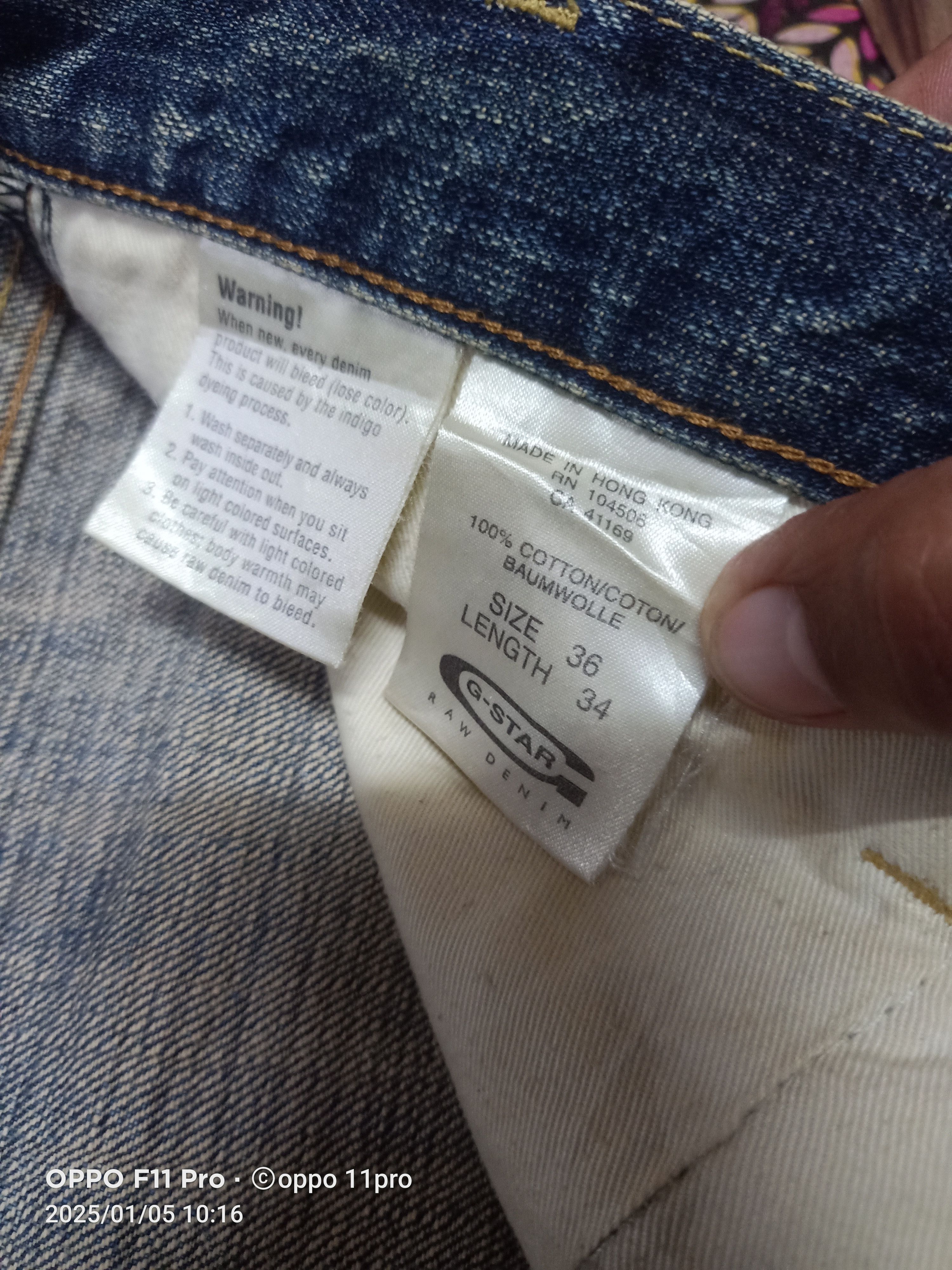 G-Star × If Six Was Nine × Le Grande Bleu (L.G.B.) Gstar Raw Low Crotch Denim Loose Size US 36 / EU 52 - 5 Thumbnail
