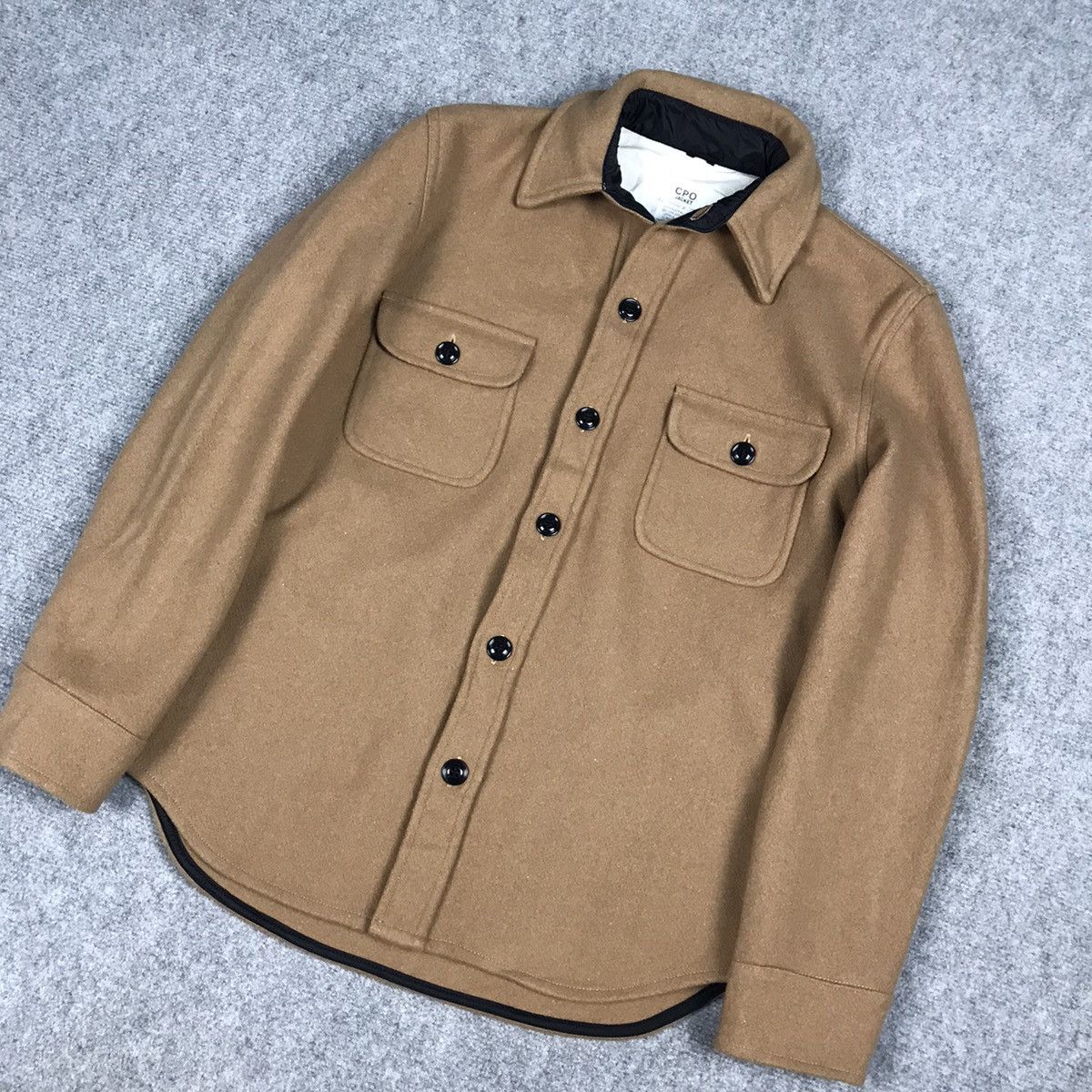 CPO × Designer CPO JACKET DOUBLE POCKET BROWN WOOL BUTTON JACKET Size US S / EU 44-46 / 1 - 4 Thumbnail