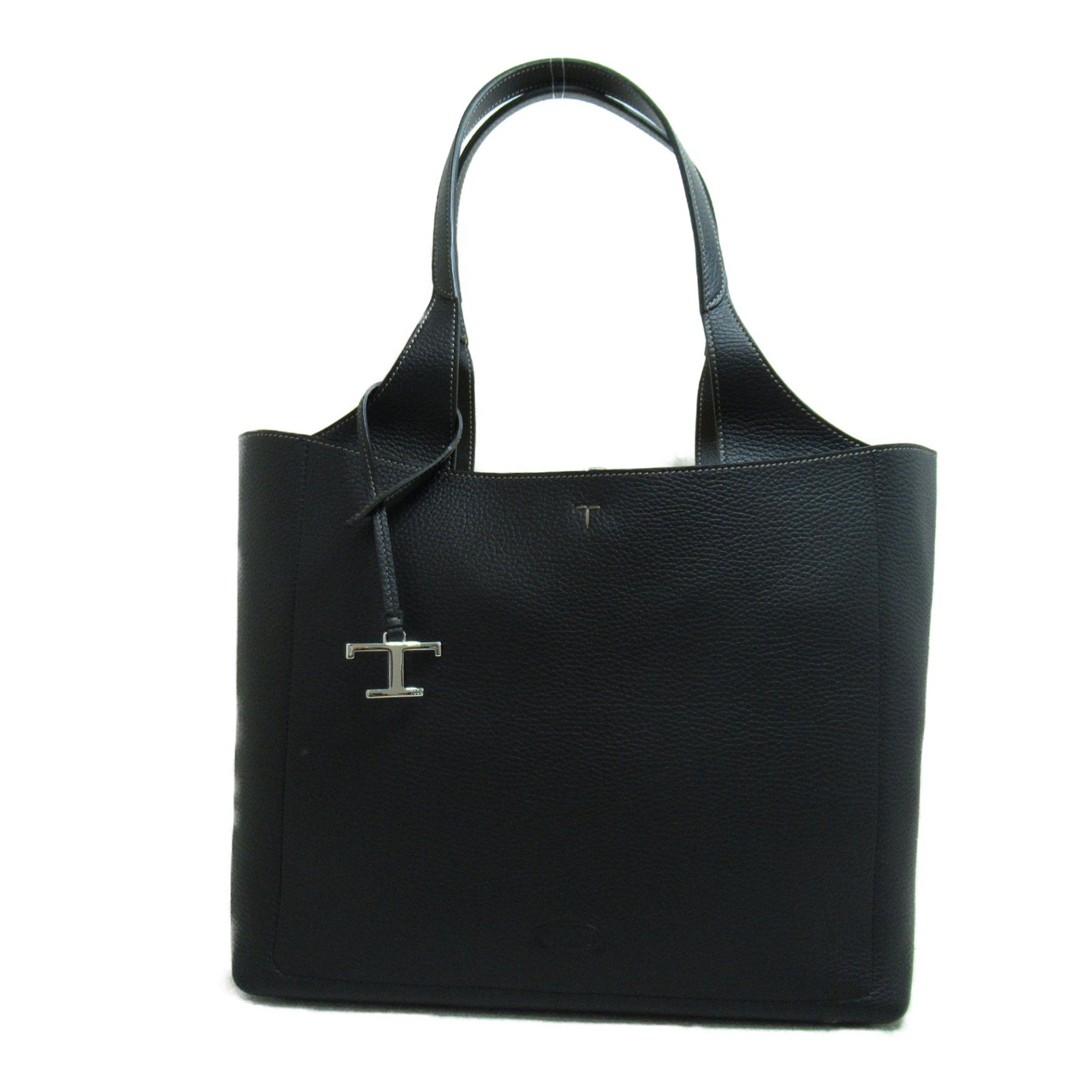image of Tods Tod's Medium Leather Handbag Black Leather Xbwapap0300Qrib999, Women's