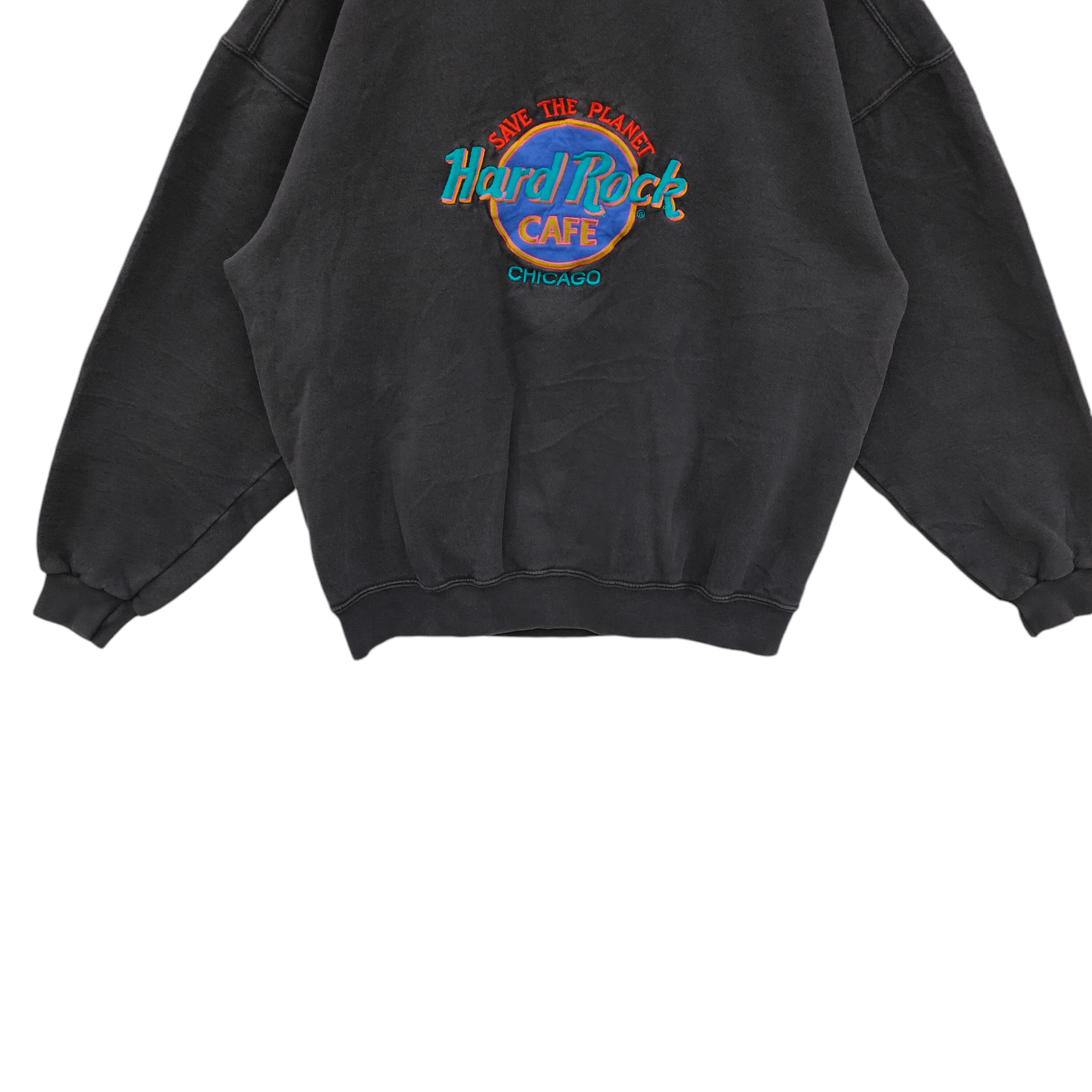 Hard Rock Cafe × Vintage Vintage 90s Hard Rock Cafe Chicago Sweatshirt Size US L / EU 52-54 / 3 - 4 Thumbnail